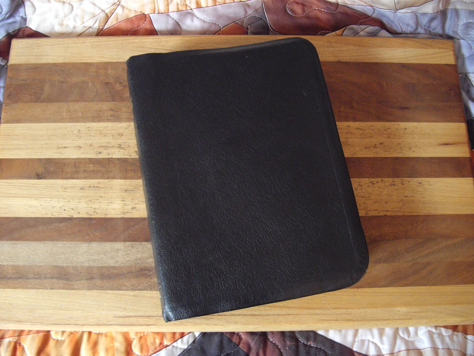 Rare 1975 Black Genuine Leather Loose Leaf New American Standard Bible NAS NASB