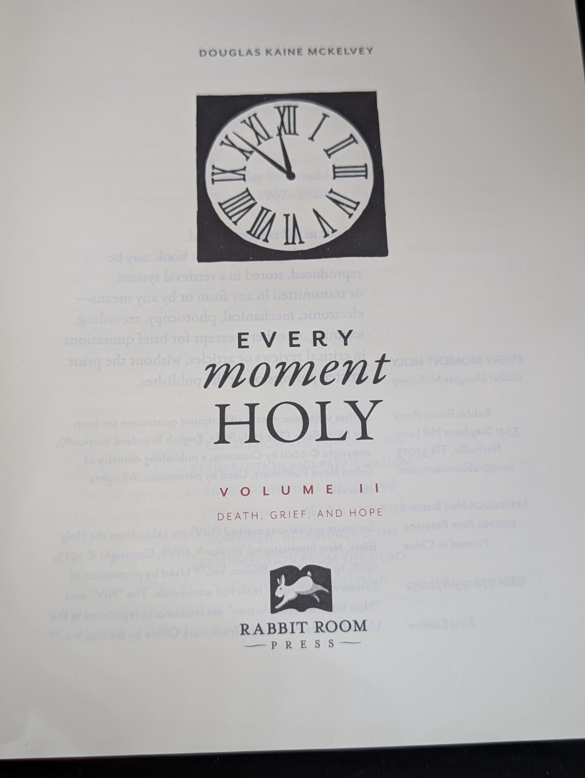 Every Moment Holy Vol. 2: Death, Grief, & Hope Emotional Health Excellent Cond.