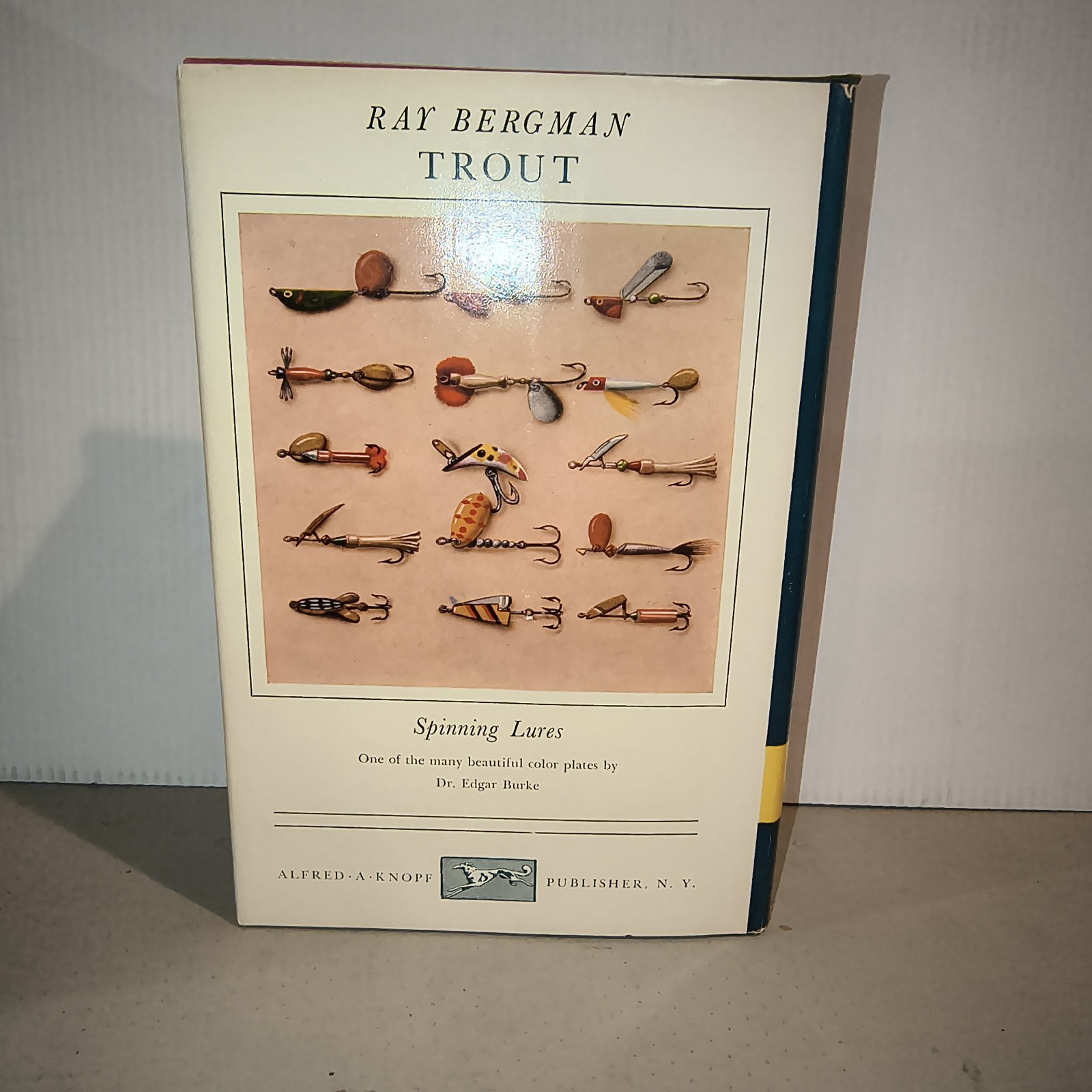 TROUT by Ray Bergman Alfred A. Knopf 1952 Hard Cover With Dust Jacket