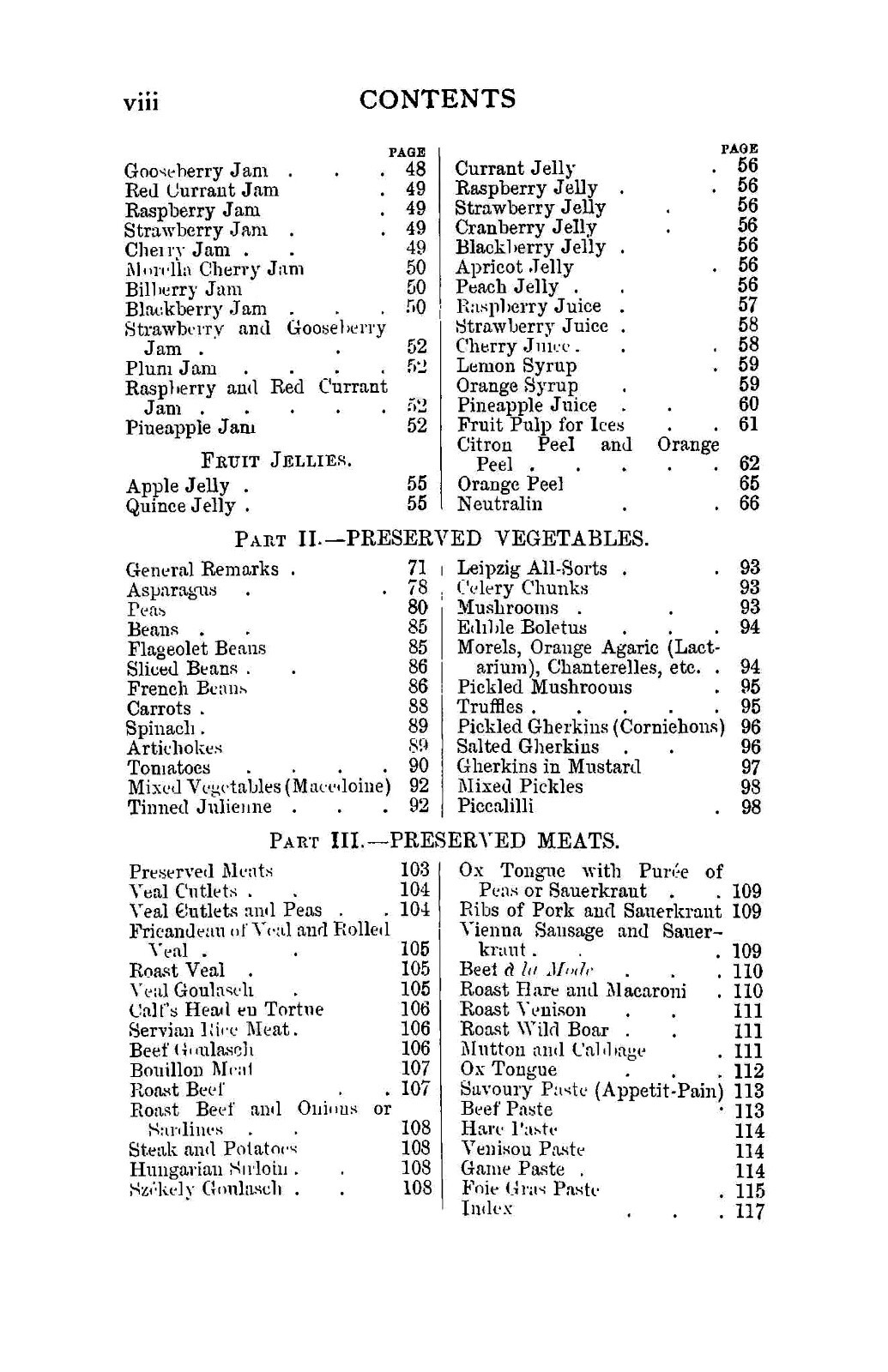 1908 Recipes For The Preserving Of Fruit, Vegetables And Meat Vintage Cook Book