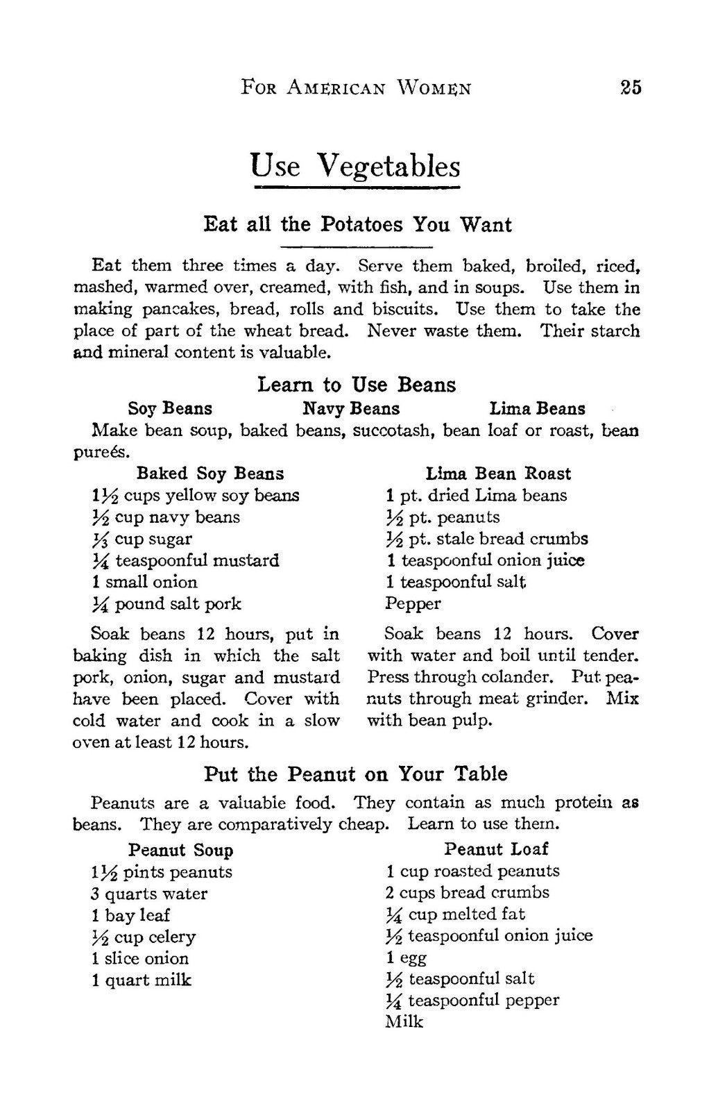 1917 War Cook Book For American Women 32 Pages