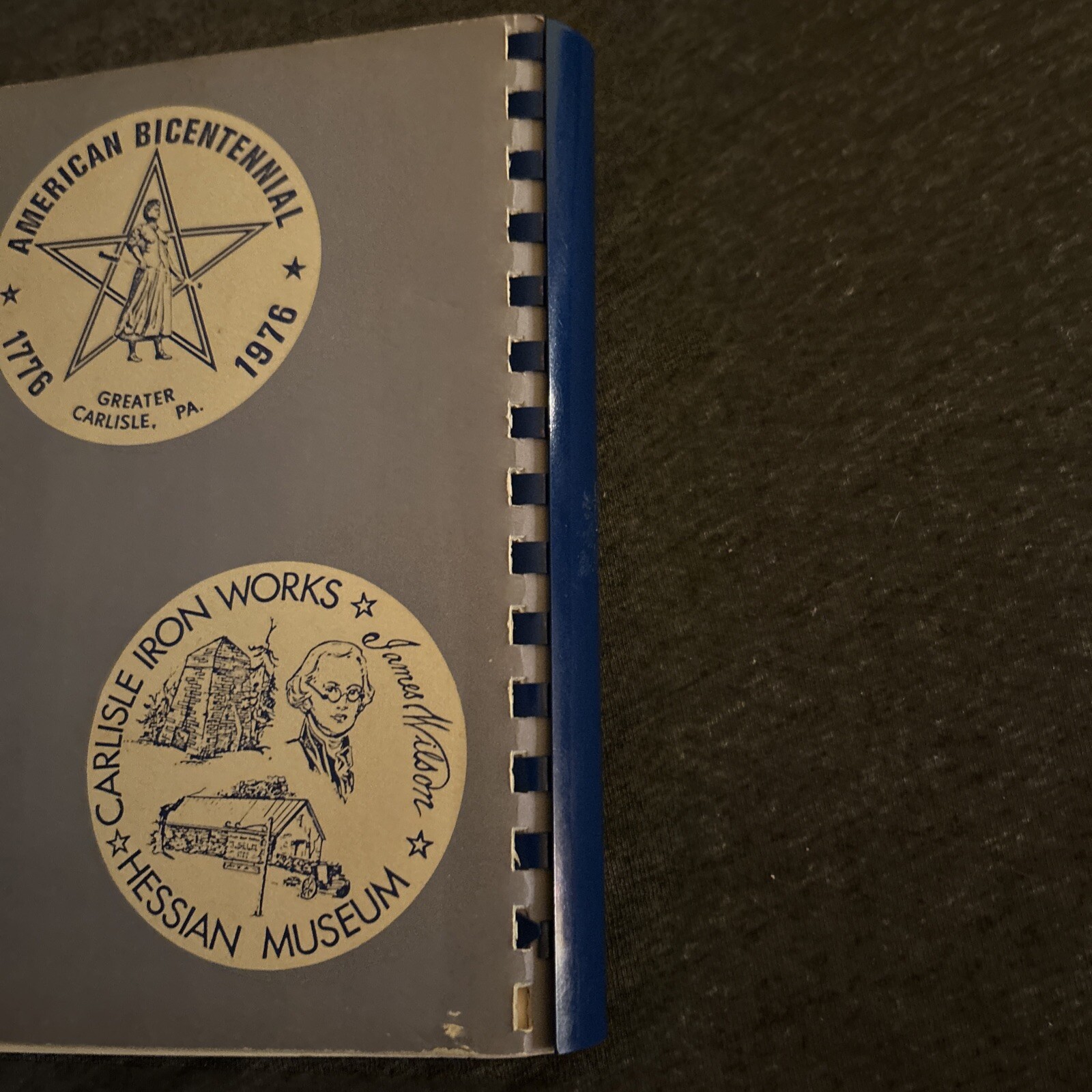 Carlisle Heritage ‘76 Cookbook A Bicentennial Collection 228 Pages Rare PA