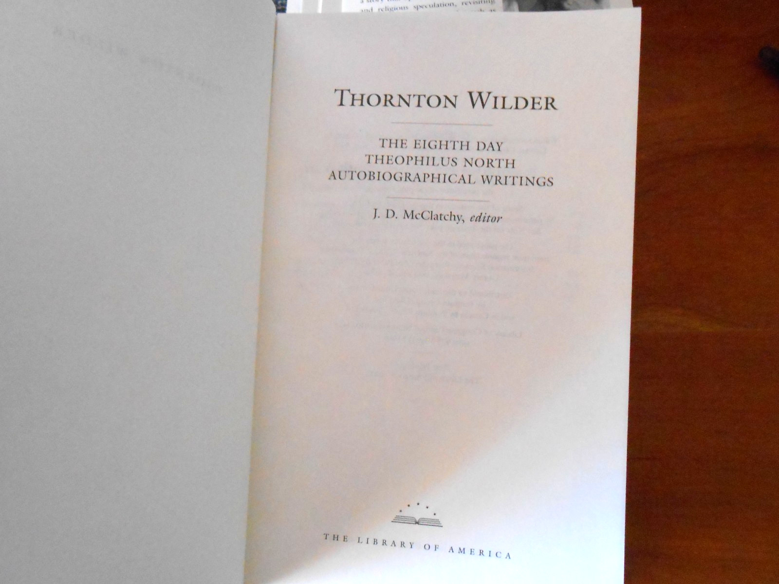 Library Of America THORNTON WILDER Set of 3 1st printings inserts- HC/SC LN