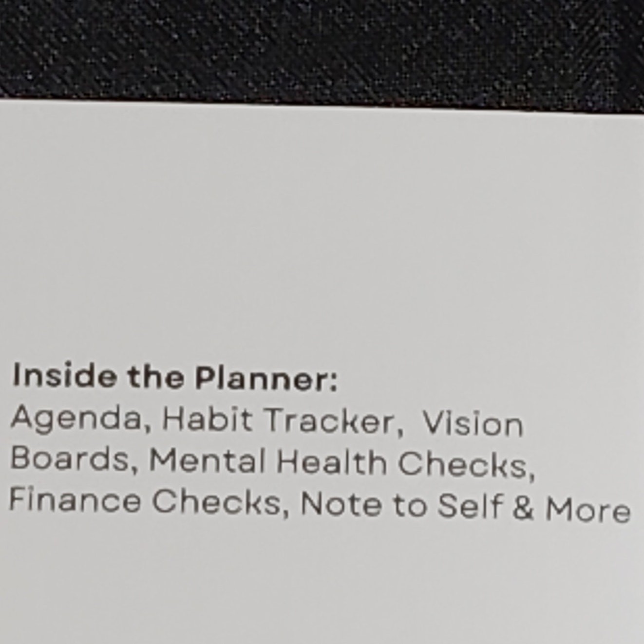 Progress Undated 365 Day Goal Setting, Progress Planner Notebook Black 196 Pages