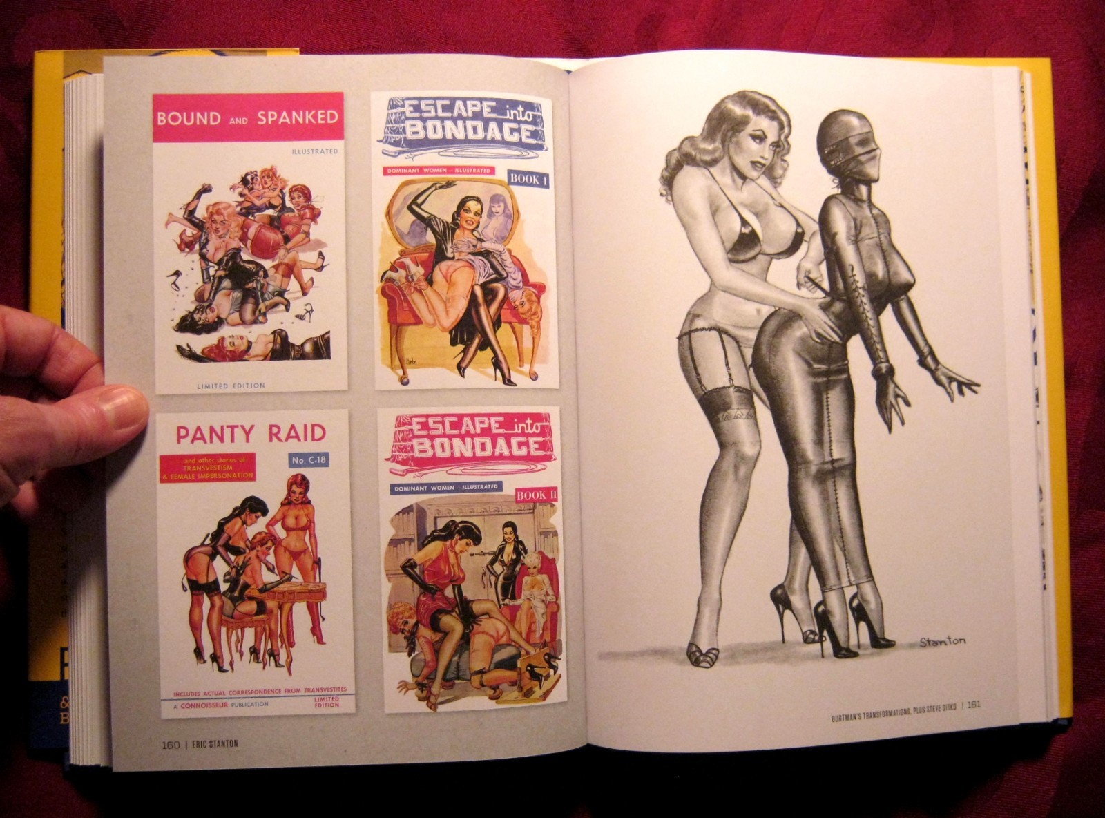 Eric Stanton, Steve Ditko, Bettie Page, Irving Klaw, John Willie,Charles Guyette