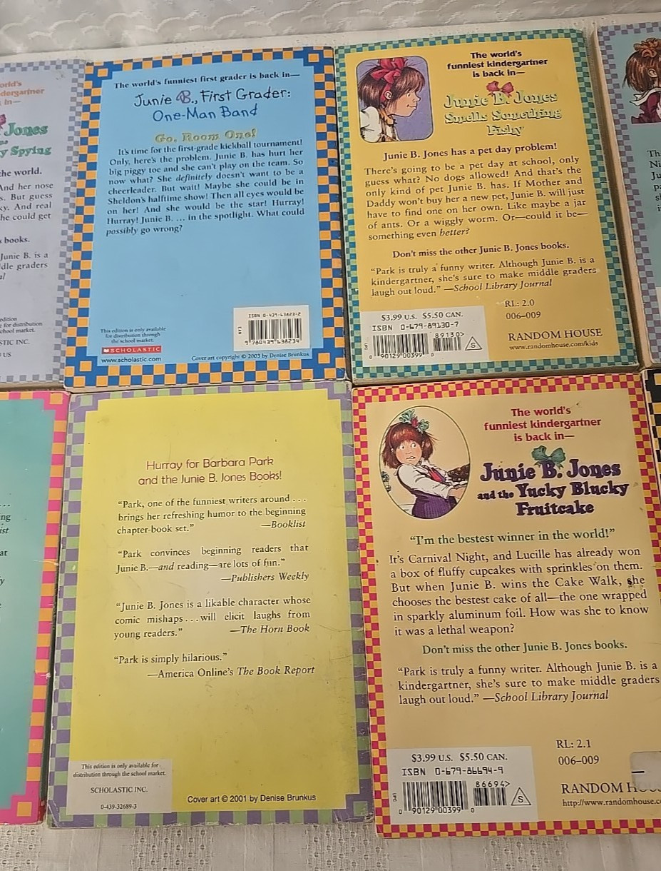 Lot Of 14 JUNIE B JONES Chapter Books By Barbara Park Ages 6-9