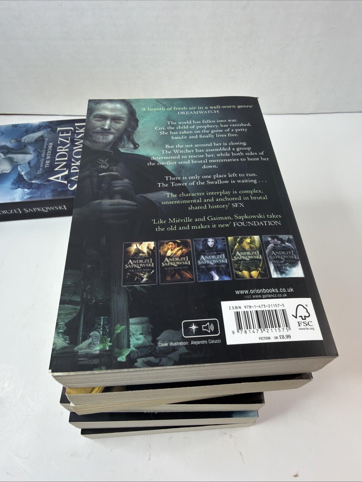 Lot of 7 The Witcher Saga Books 1-7 by Andrzej Sapkowski Paperback Gollancz