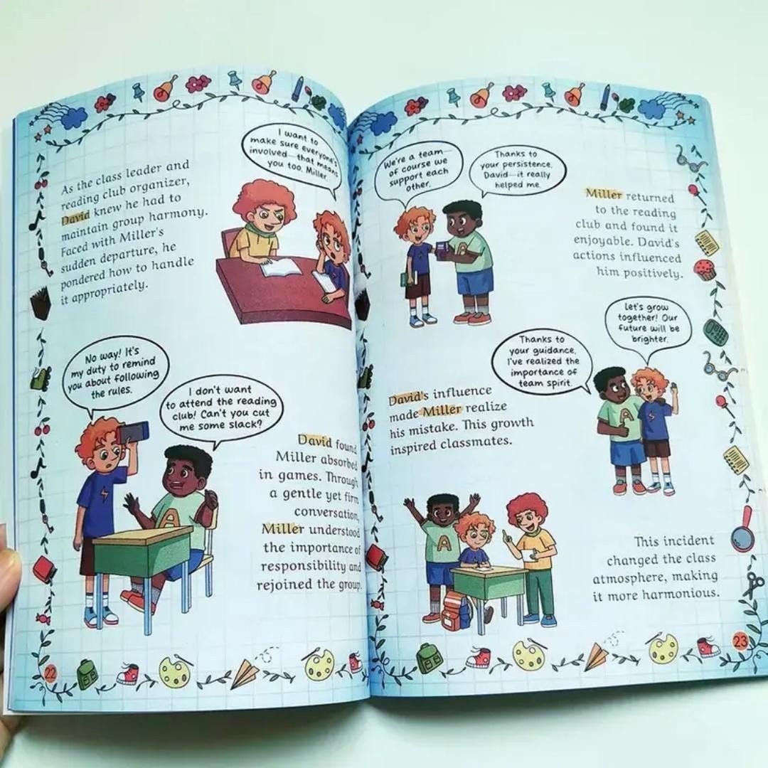 Leadership Academy -Leadership Enlightenment Funny Comic Reading Book for Kid OY