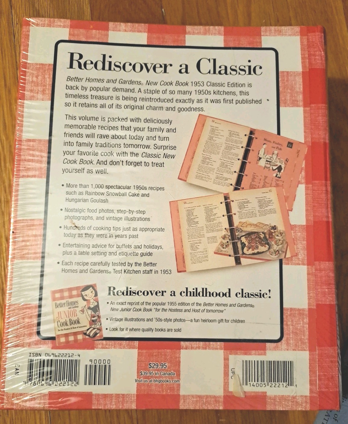 NEW IN SHRINKWRAP 2005 Reprint of 1953 Better Homes and Gardens New Cook Book