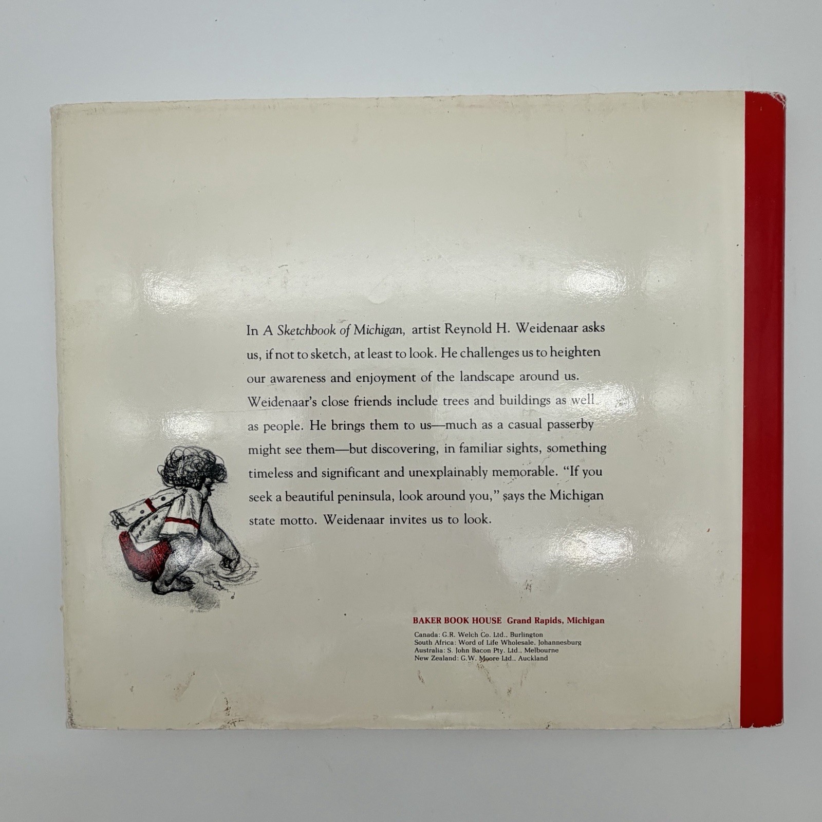 A Sketchbook Of Michigan Reynold H. Weidenaar-Signed-1980 Baker Book House /cb