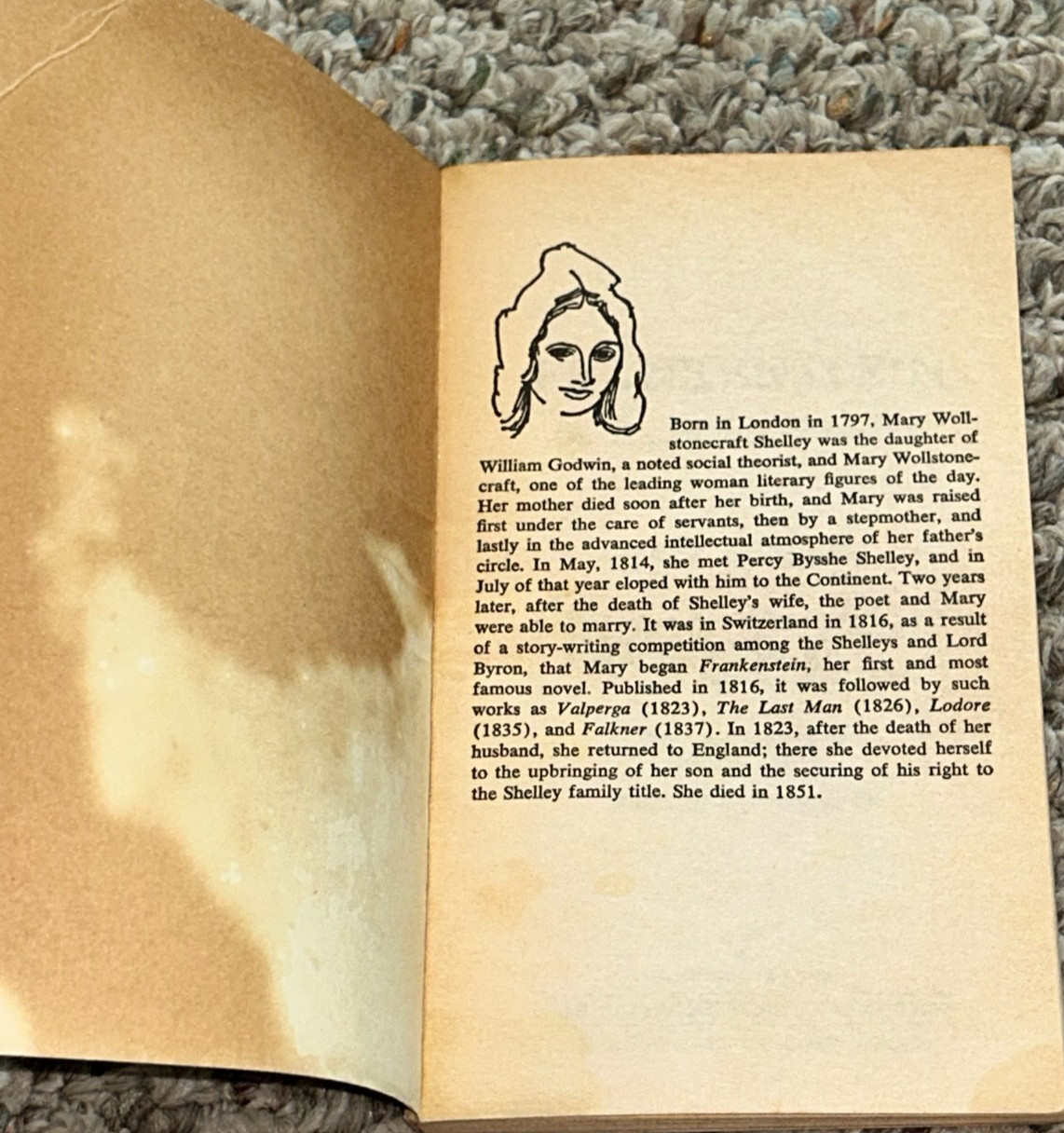FRANKENSTEIN by MARY SHELLEY Signet Classic 1983