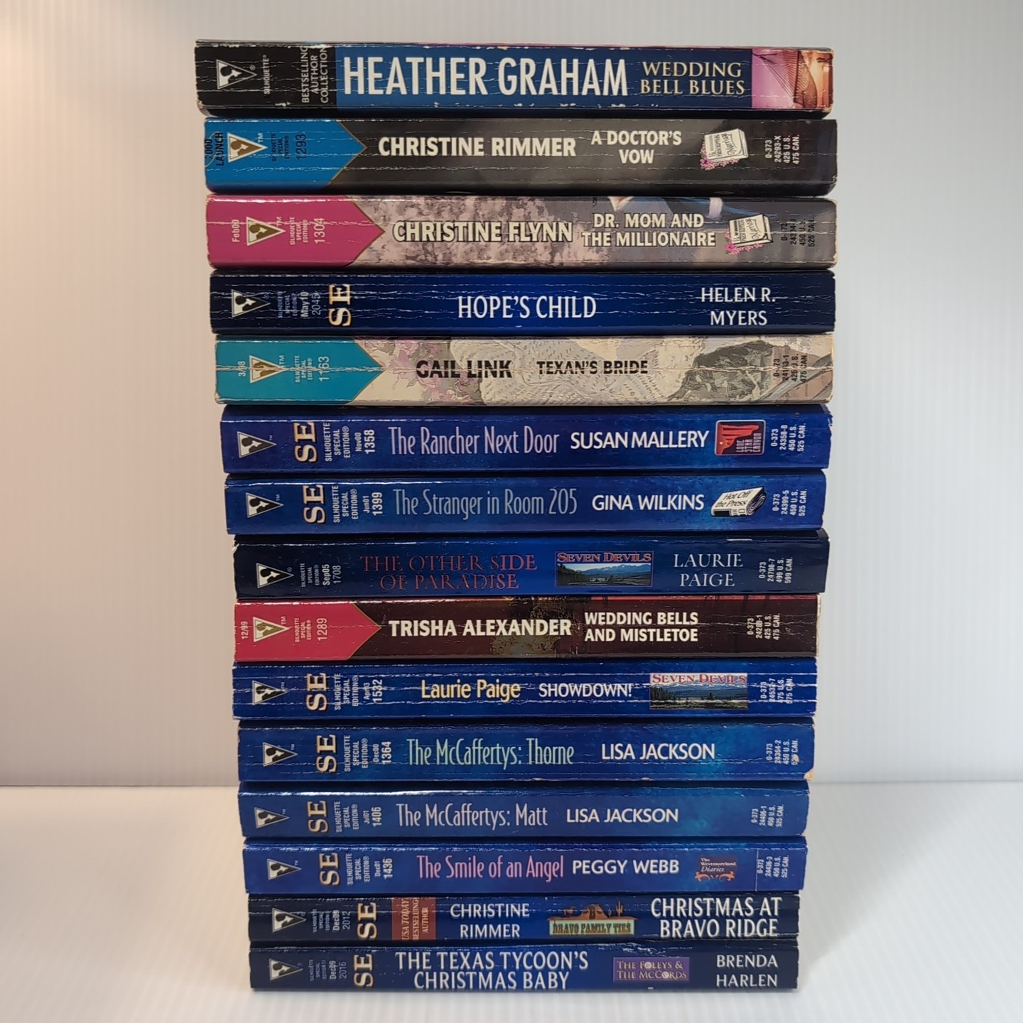 Contemporary Romance Paperback Book Graham Rimmer Flynn Mallery Jackson 15x