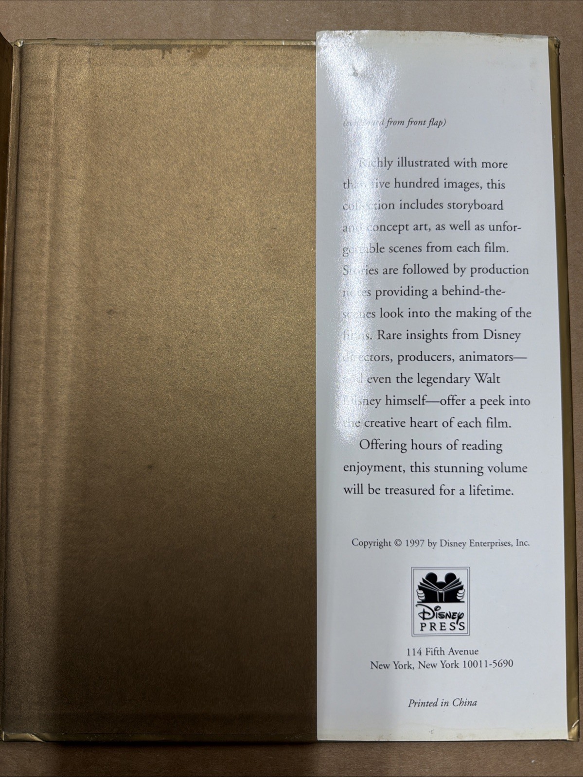 DISNEY’S TREASURY OF CHILDREN’S CLASSICS Hardcover Special Edition 1997 Illustra