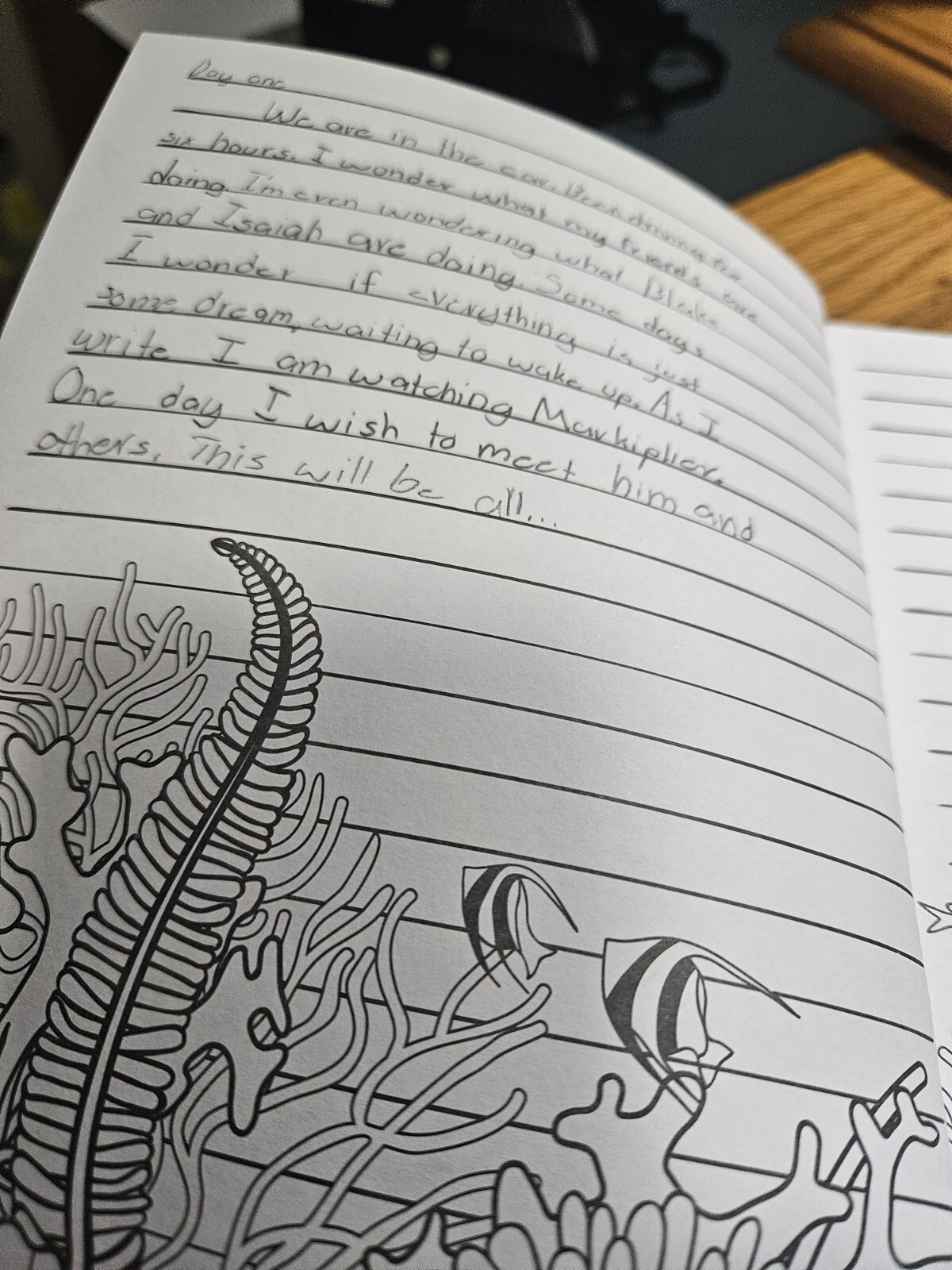 Color Me! Journal: Relax in The Ocean „Under The Sea“ 6″ X 81/2″ Tall 160 Pages