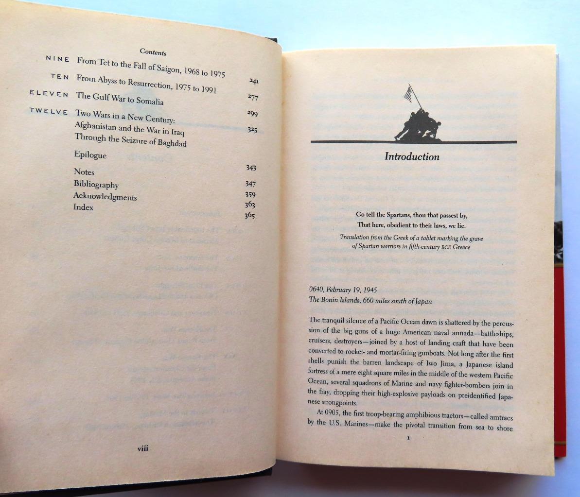 (424) American Spartans: US Marines Combat History Iwo to Iraq James War HB 2005