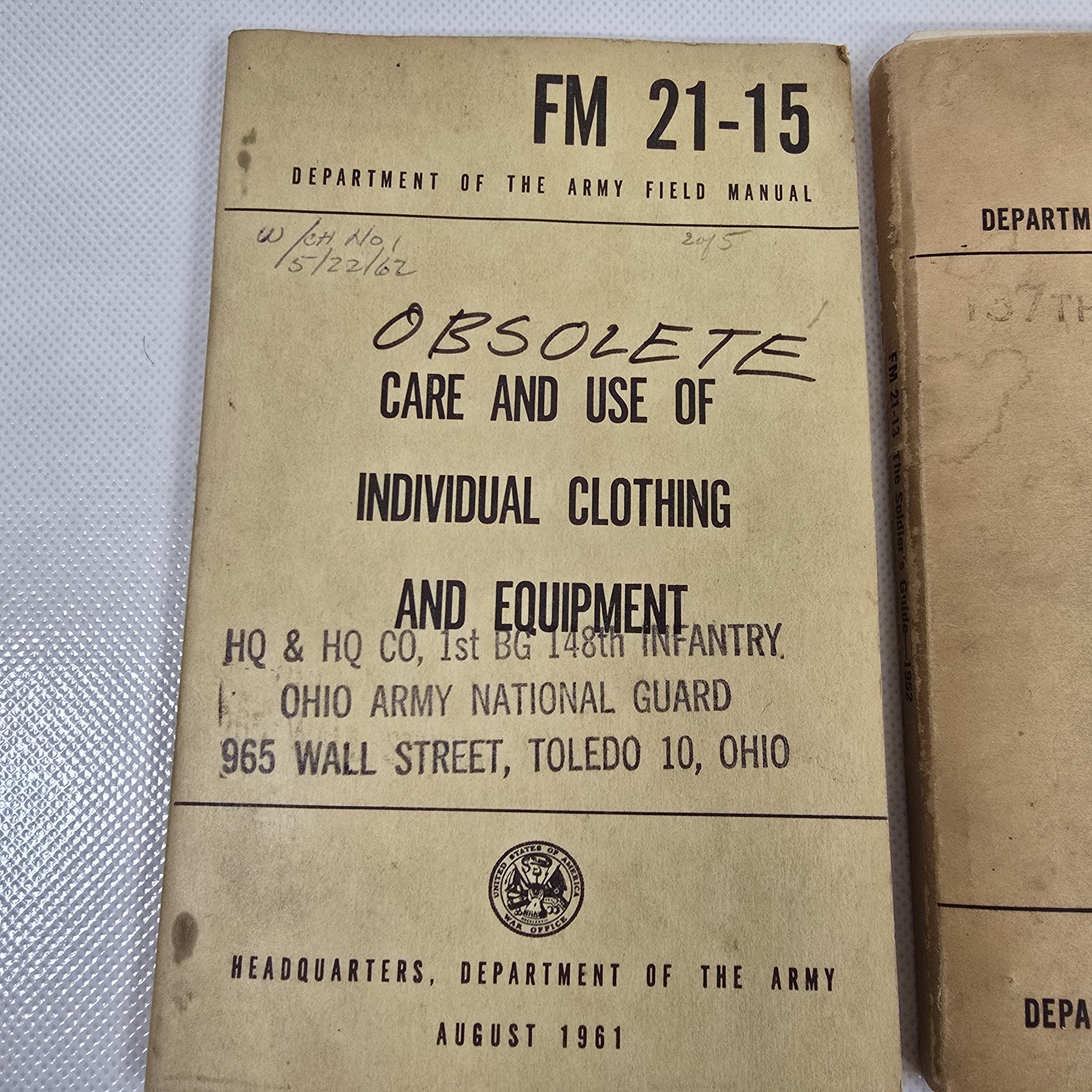 Army Manuals ~6 Bks 1946-1961