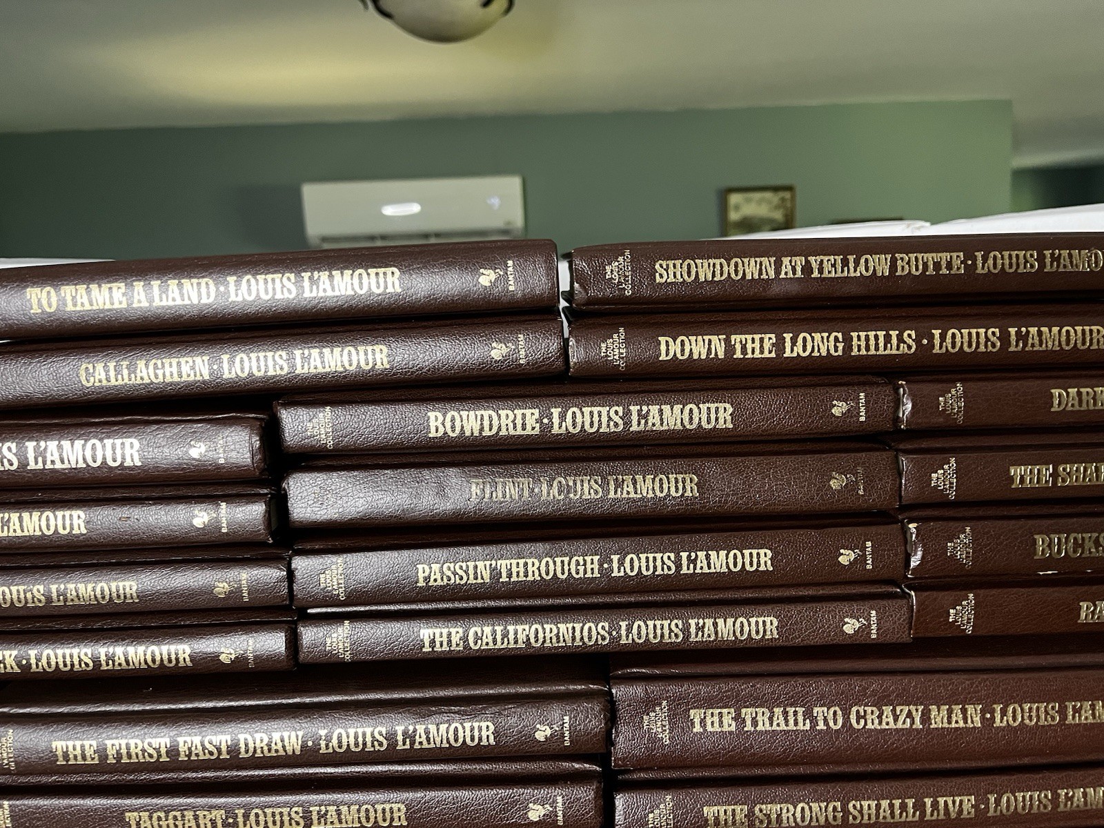 The Louis L’Amour Collection Leatherette Hardcover Books (Sold Individually)