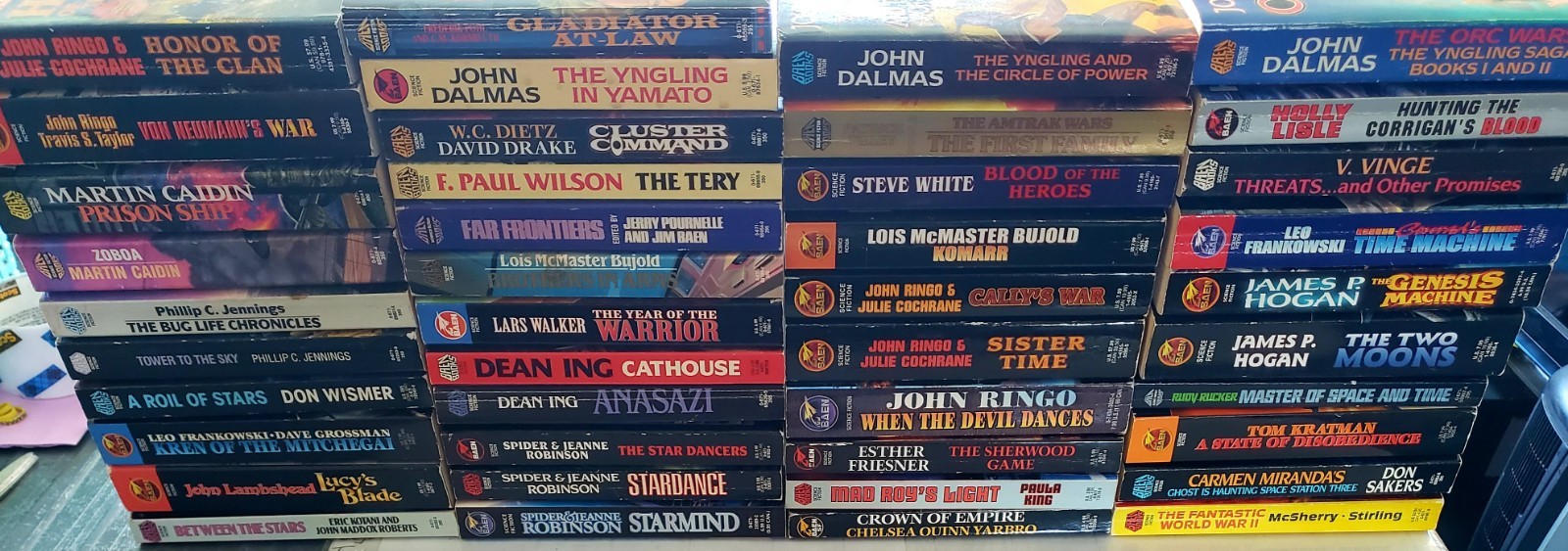 Science Fiction Books Lot Of 42 BAEN Published Awesome Collection Vintage 🔥