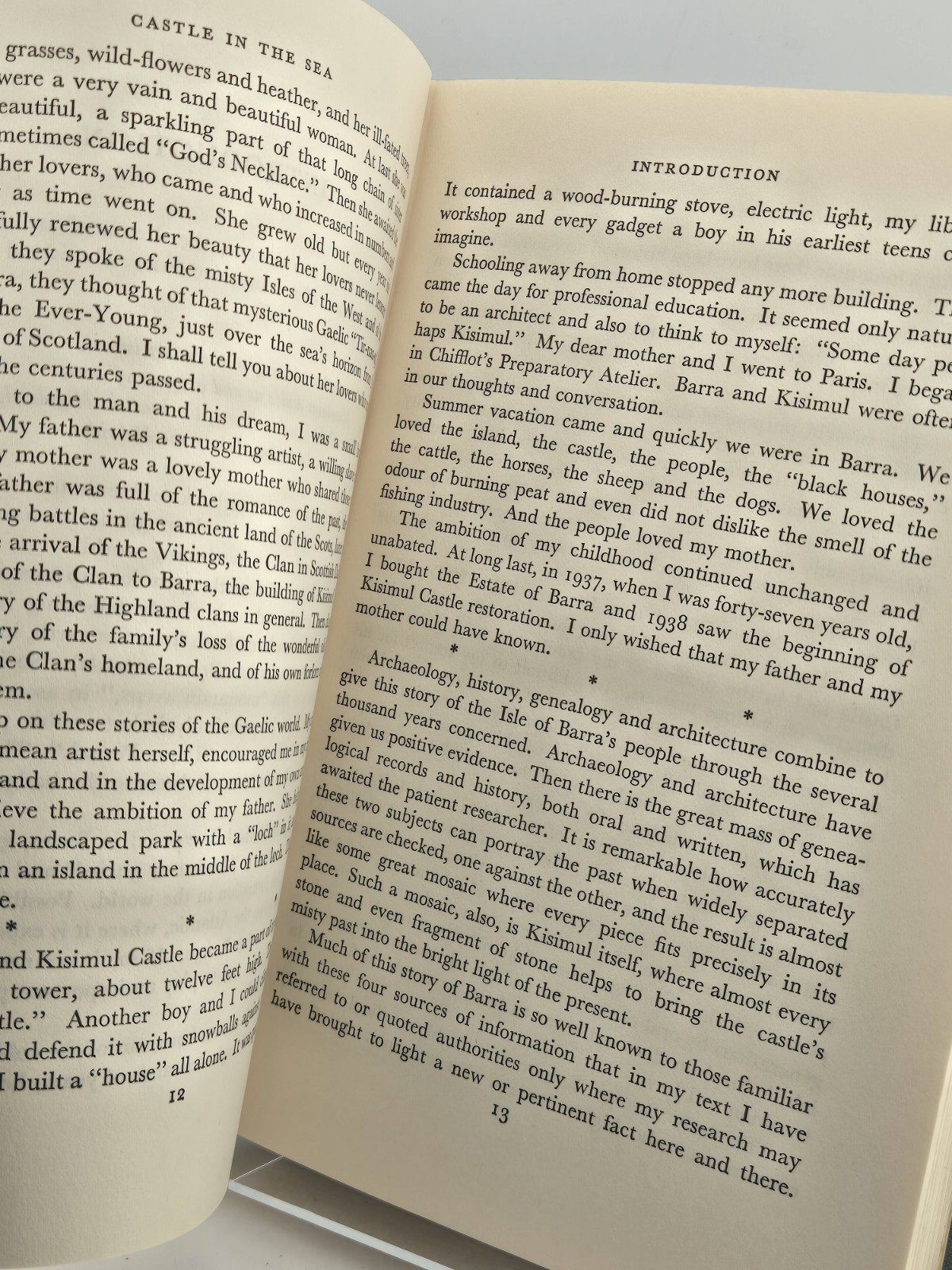 CASTLE IN THE SEA—THE MACNEIL OF BARRA (1964) UK HARDCOVER W/DJ—190 PAGES VGC