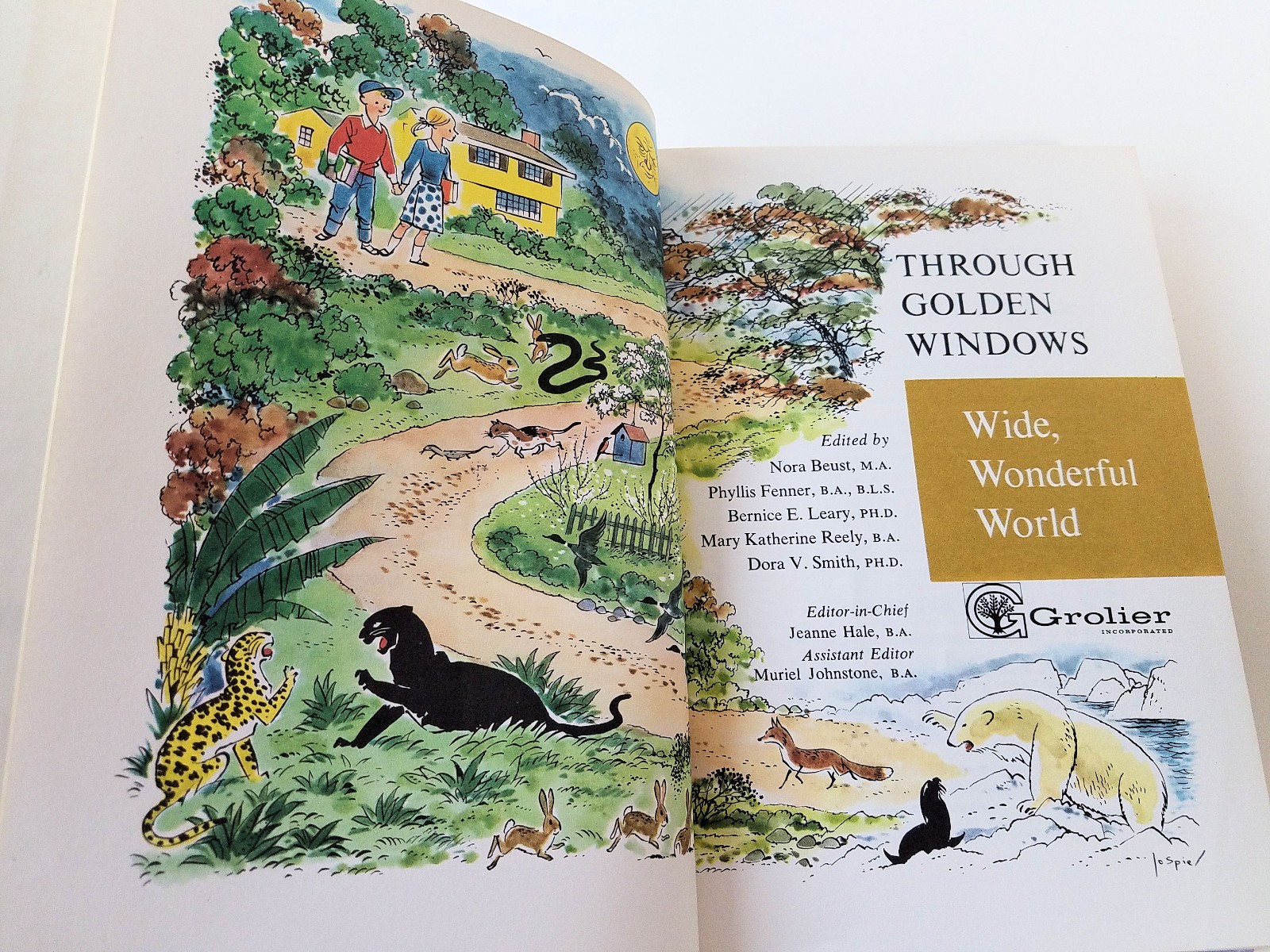Through Golden Windows Children’s Story Books Complete Set 10 ©1958 1st Edition