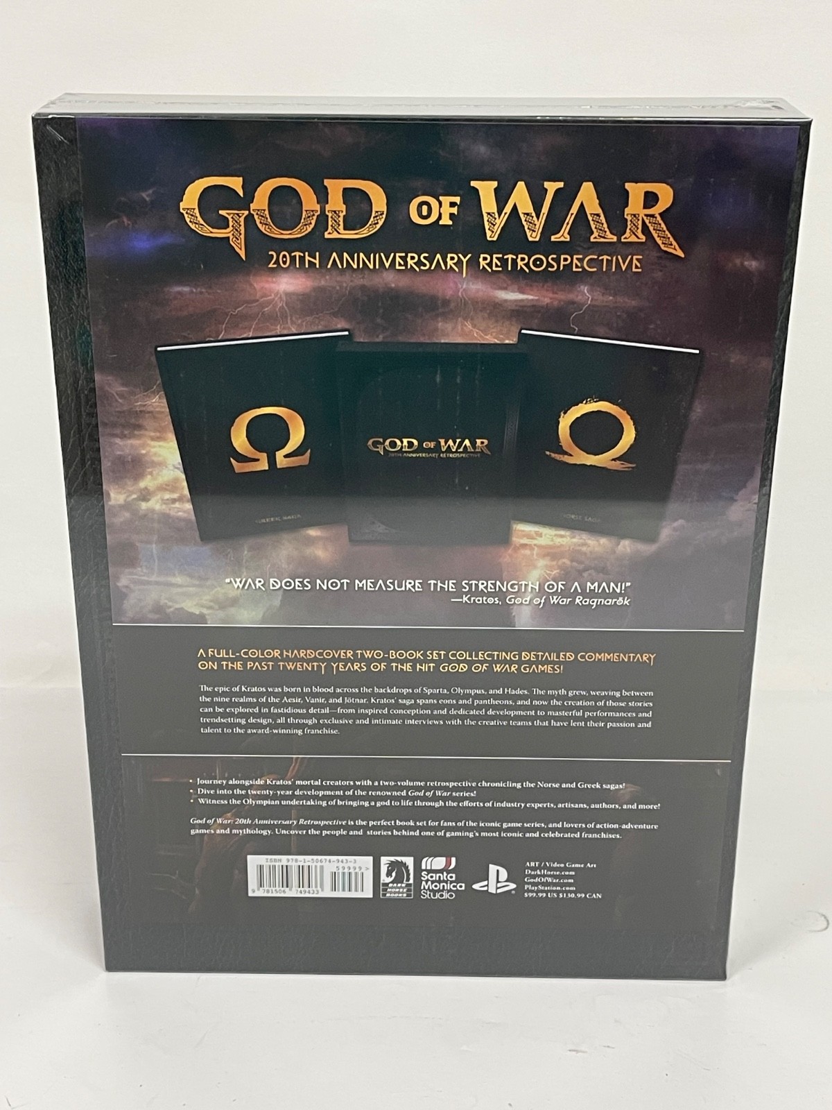 God of War 20th Anniversary Retrospective Full-Color Hardcover 2 Book Set Sealed