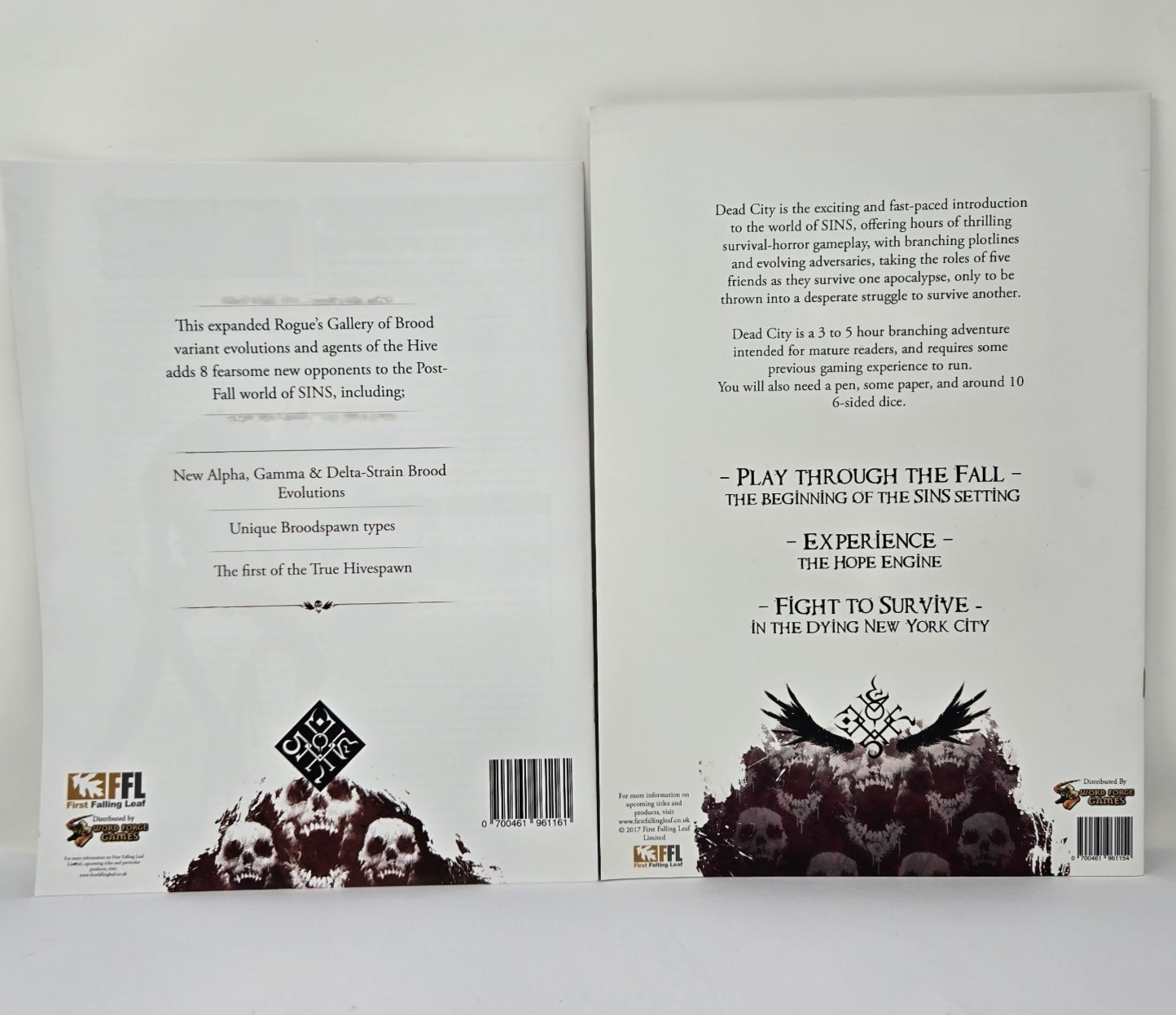 SINS RPG Core Rulebook, Manifest Destiny, Dead City, GM Screen+ *Mature Content