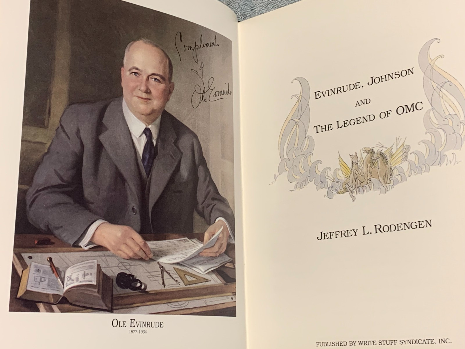 Evinrude, Johnson and the Legend of OMC by Jeffrey L. Rodengen (1992, Hardcover)
