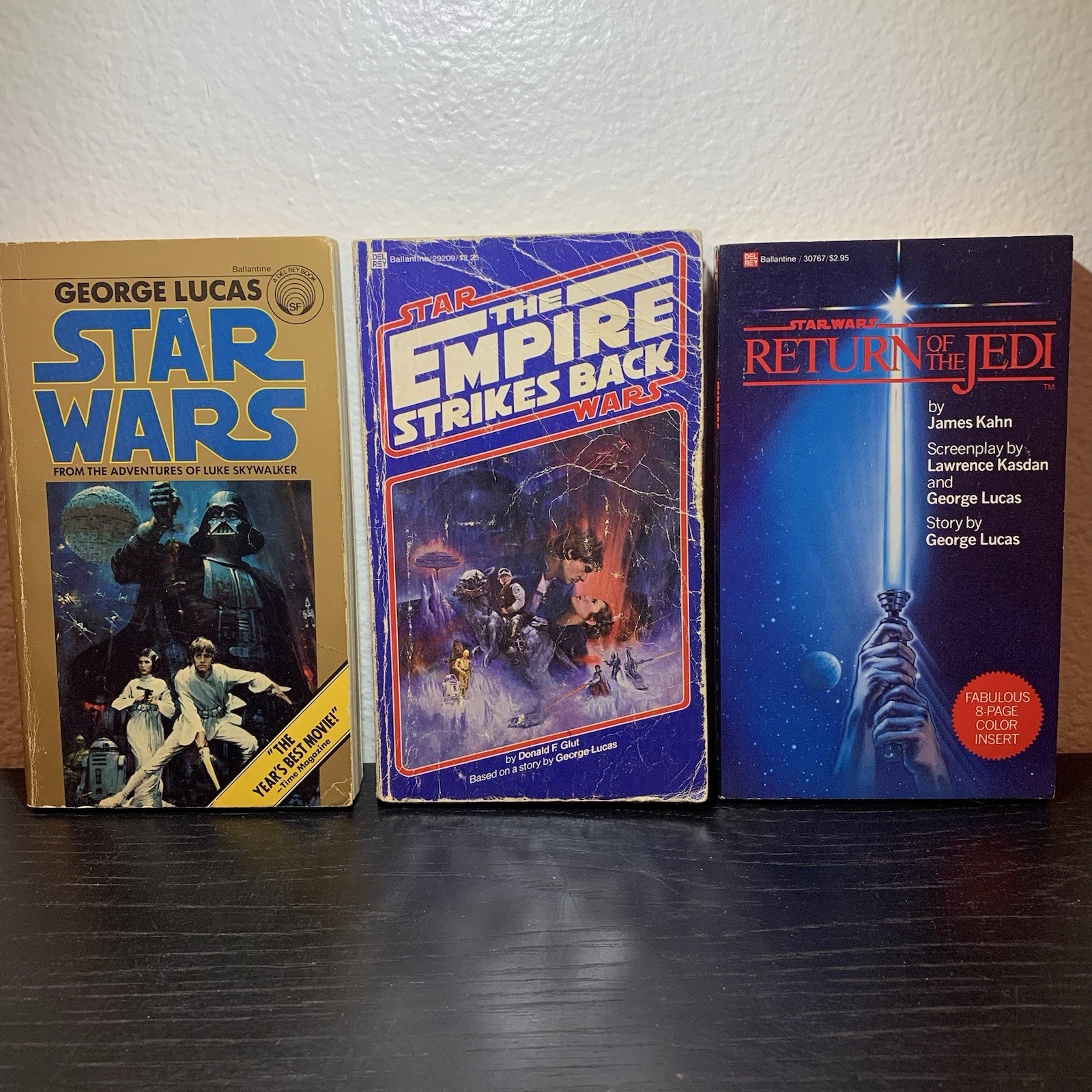 Star Wars Trilogy: Del Rey Book Lot of 3 (Paperback) First Special Printing