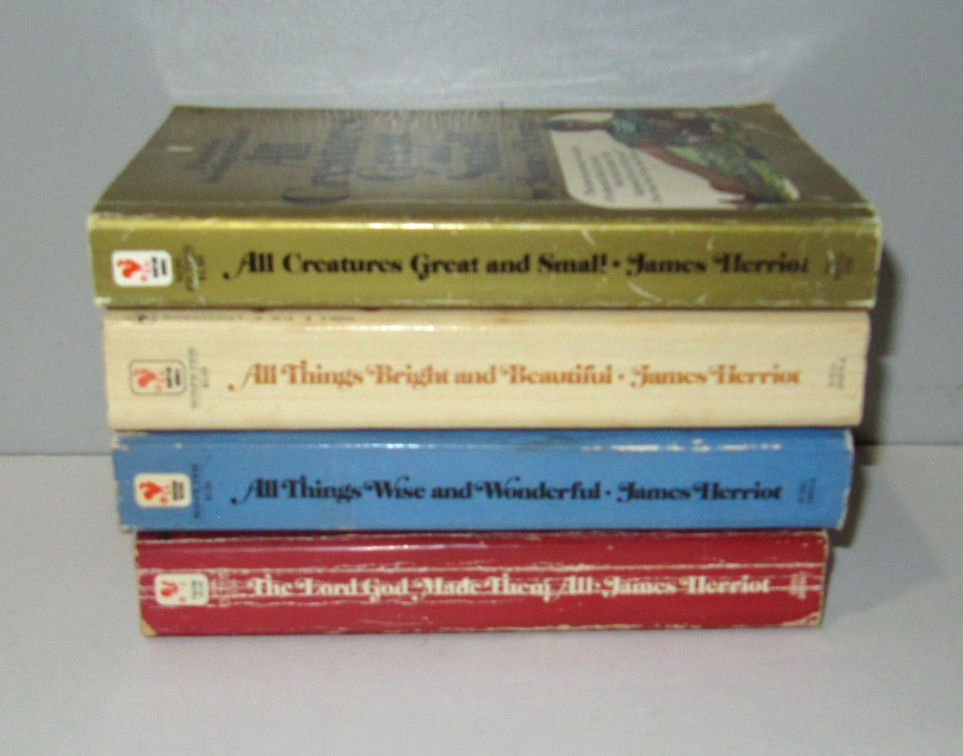 Lot of 4 James Herriot books PB All Creatures Great & Small…