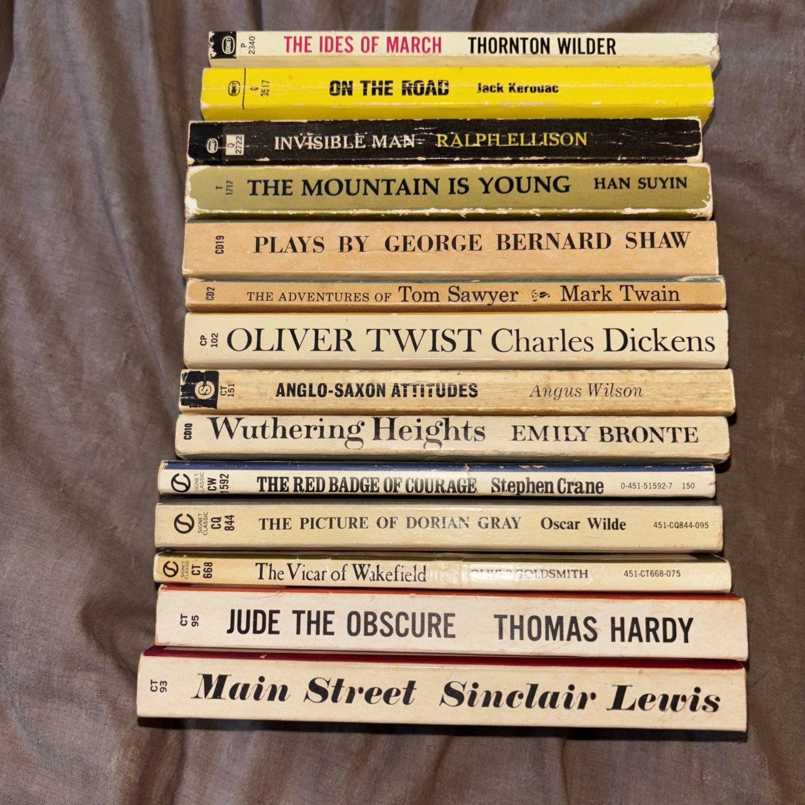 14 Vintage Signet Classics Mass Market Paperback Books 1950’s-60’s