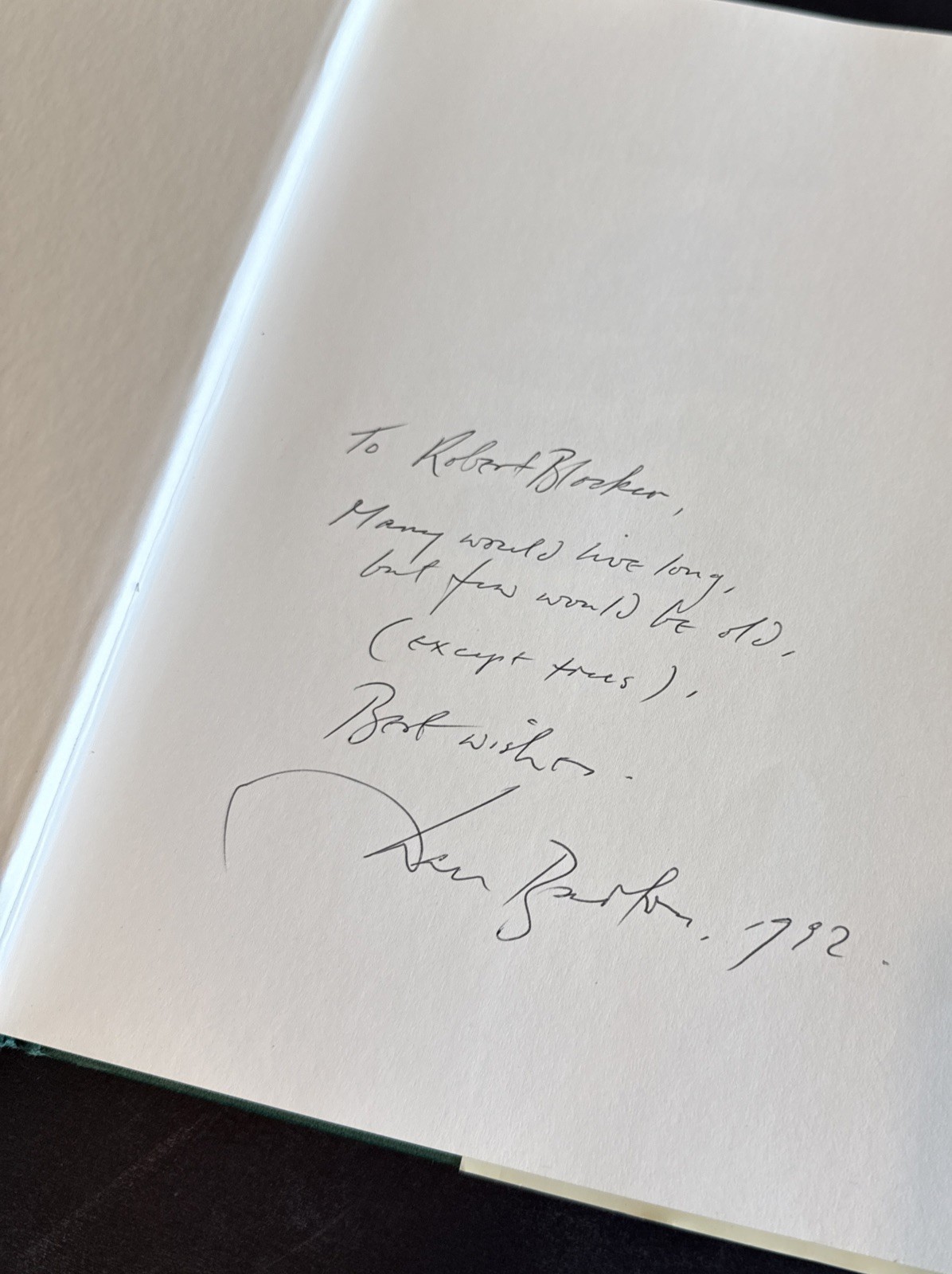 The Bonsai Book (HARD BACK GREEN) Barton, Dan SIGNED/EBURY PRESS, GB 1989
