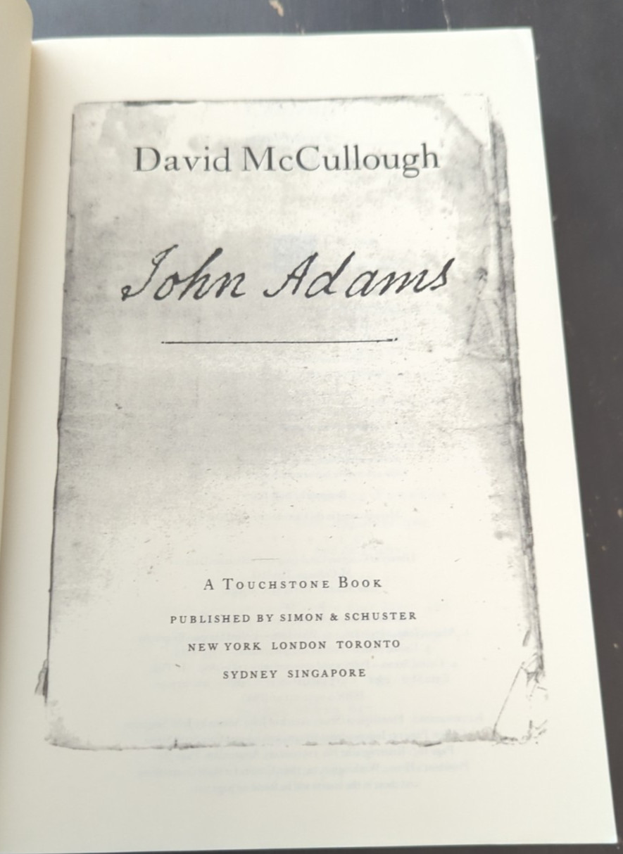 2001 John Adams Paperback By David McCullough