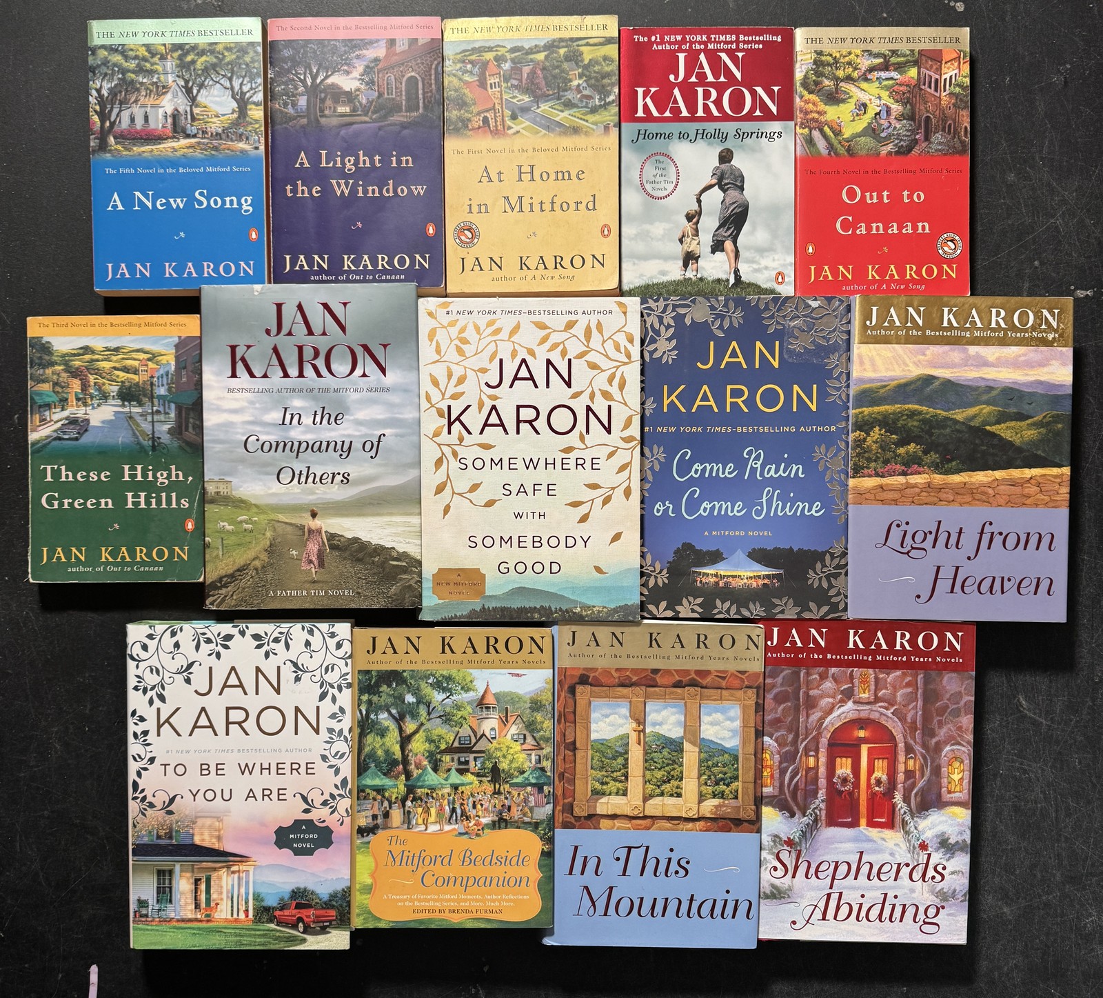 Complete Series Set MITFORD 1-14 Jan Karon Lot 15
