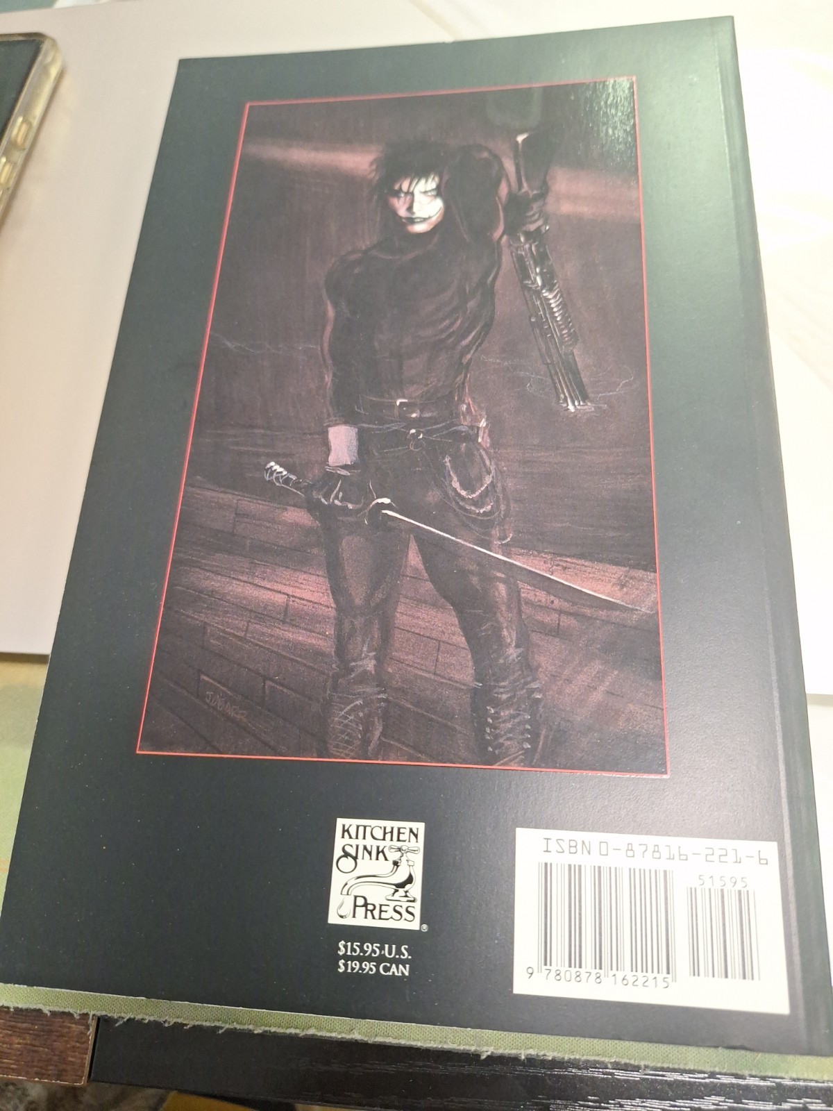 The Crow J. O’Barr graphic novel comic book Kitchen Sink Press Paperback