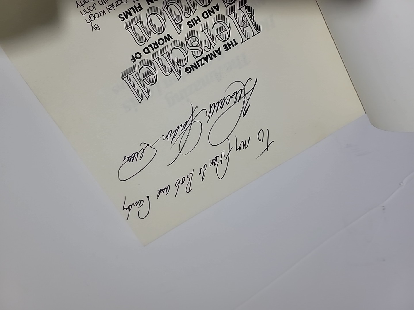 The Amazing Herschell Gordon Lewis Book Autographed As Shown