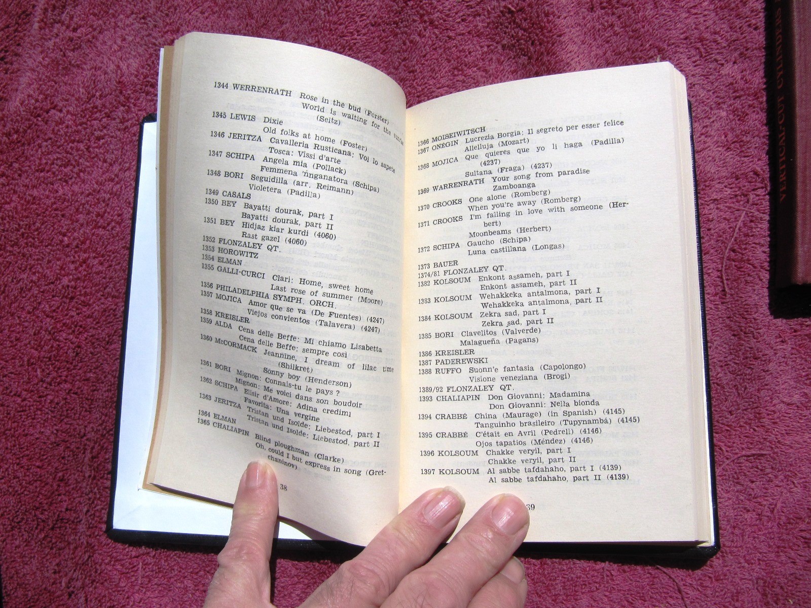 1964 VICTOR RED SEAL Discography Jacques Alain Leon Catalogo Victor Selo Vermelh