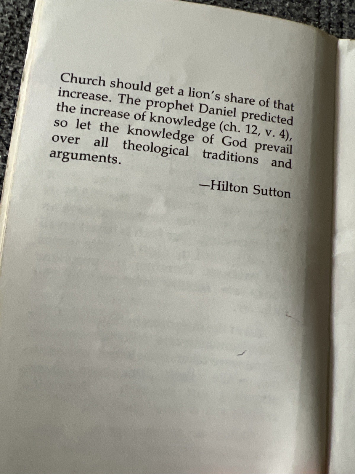 Questions & Answers On Bible Prophesy by Dr. Hilton Sutton 1982 Harrison House P