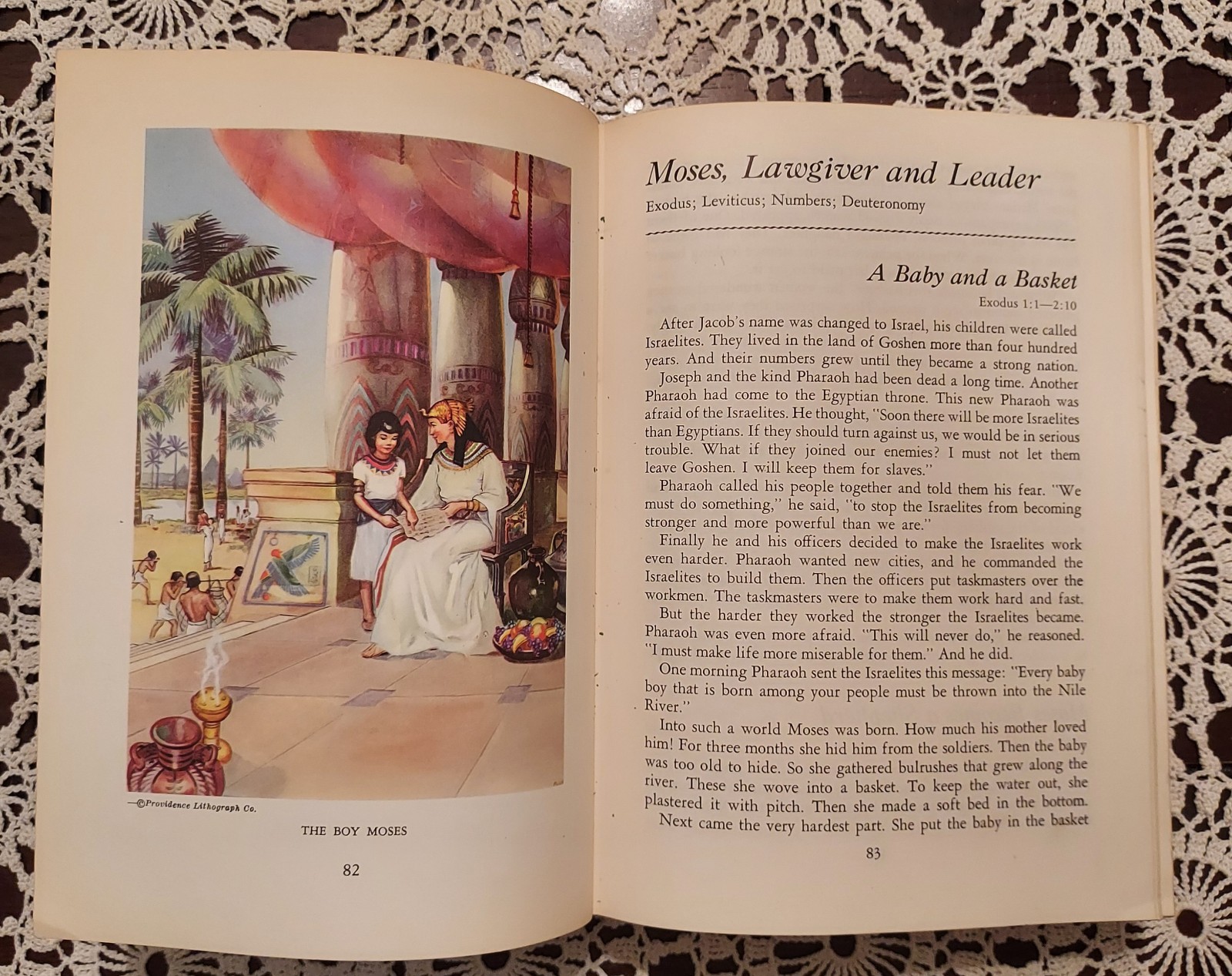 Vintage 1955 Egermeier’s Illustrated Bible Story Book Hardcover Christian