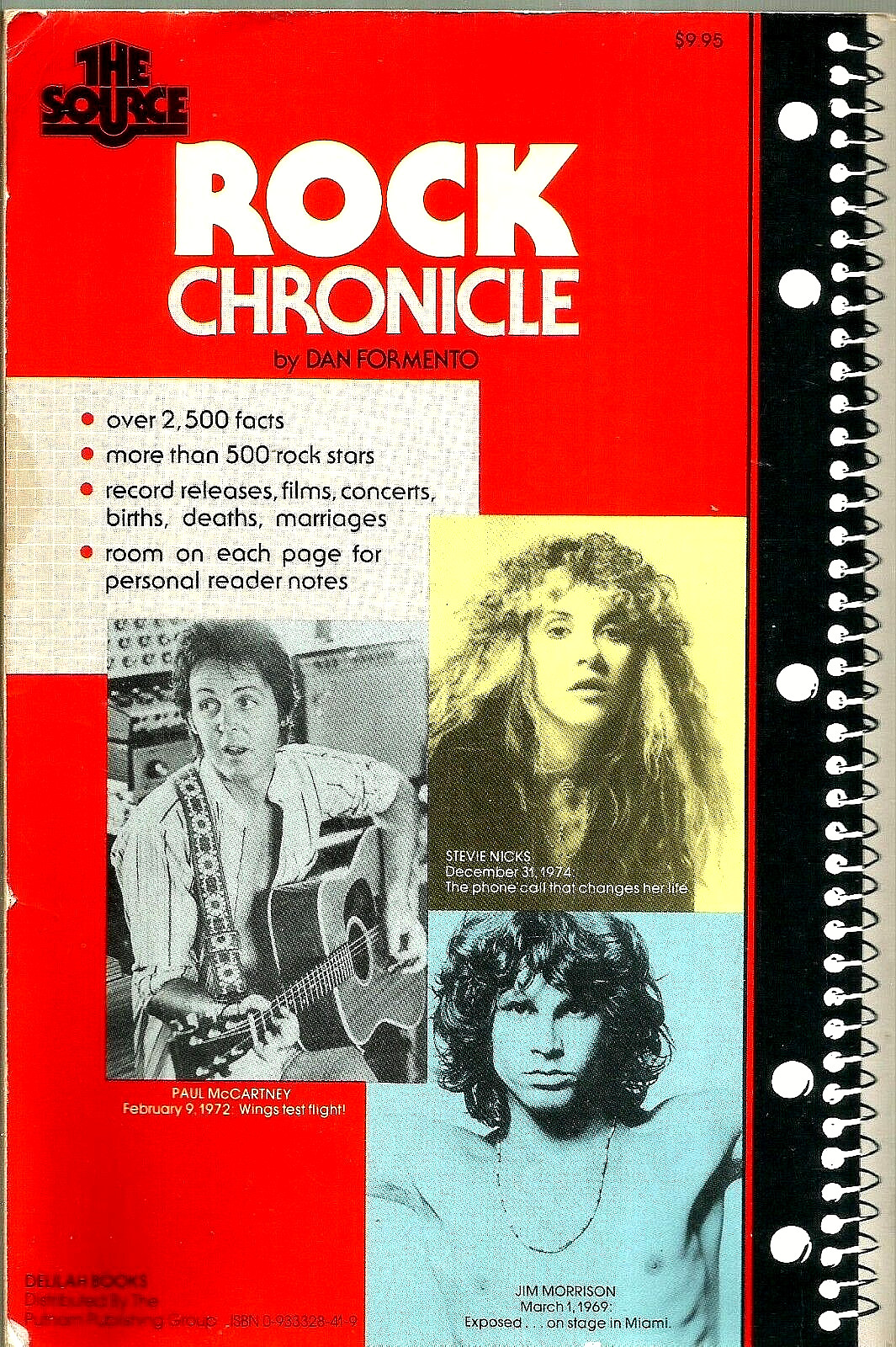 „Rock Chronicle“ by Dan Formento (1982) Paperback