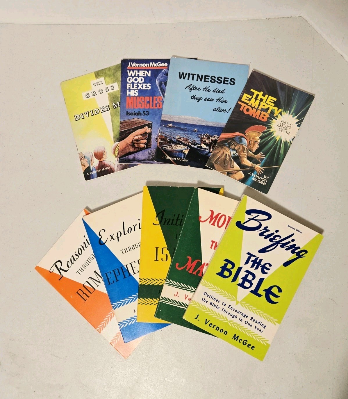 J. Vernon McGee Booklets Lot of 9 (Bible Studies and Sermons) Paperback