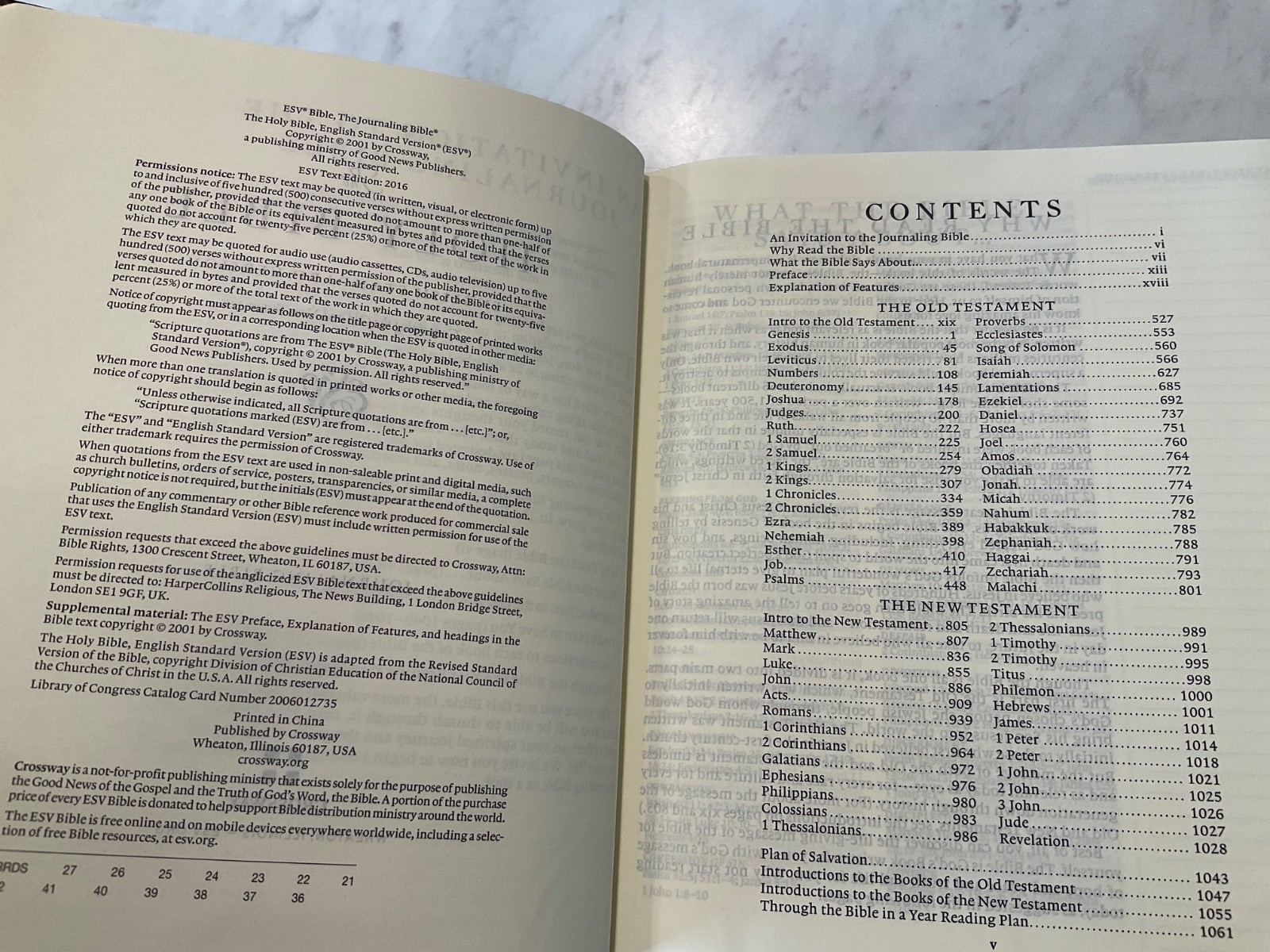 ESV Journaling Bible and 3 Sticker Sheets