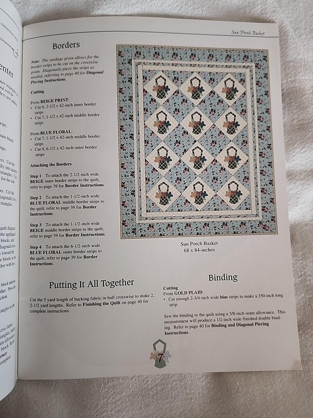 Thimbleberries „Sunwashed Quilts“ Softcover Book Lynette Jensen 40 Pages