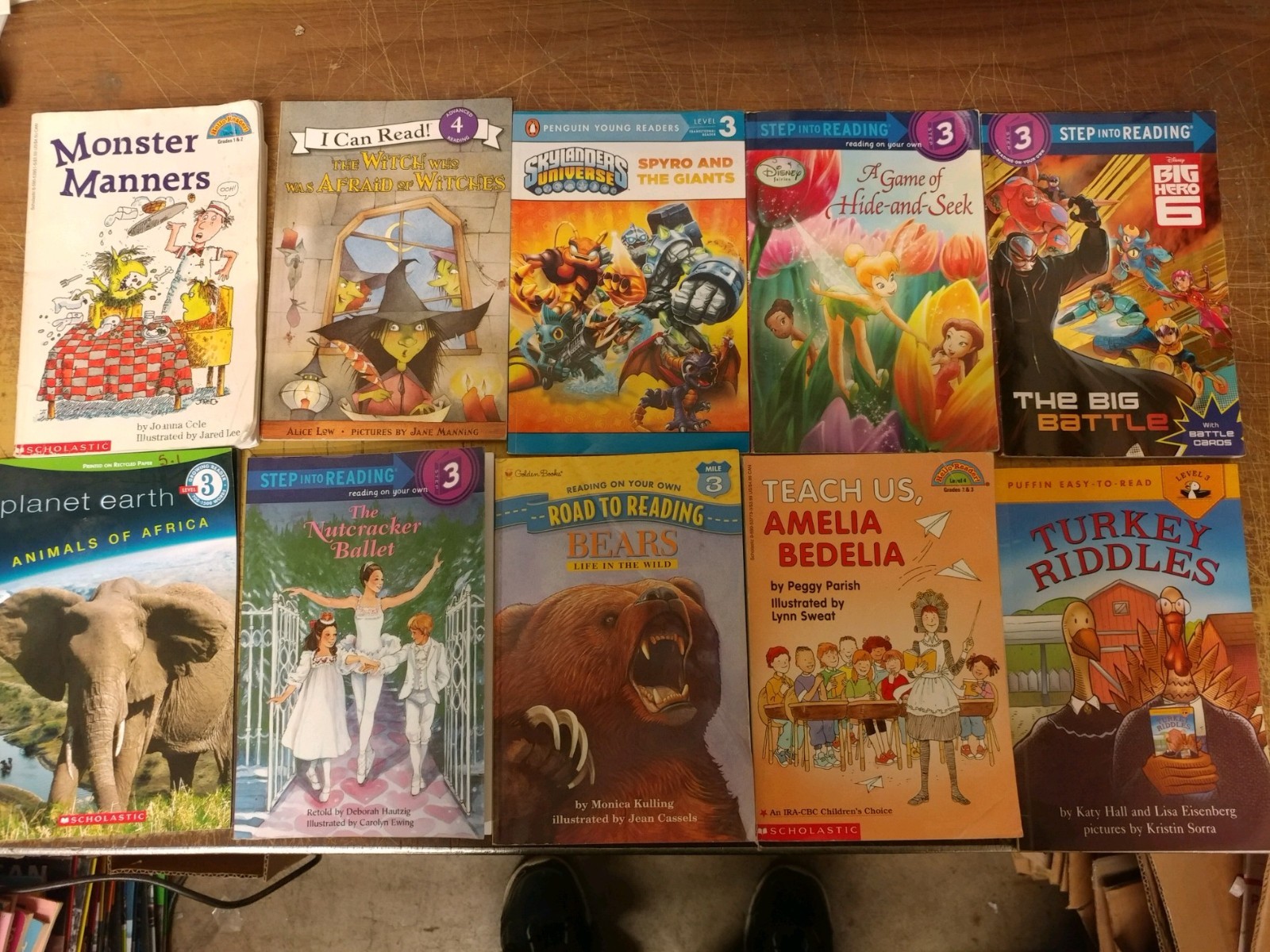 Lot of 10 Level 3 4 5~RL~Ready to-I Can Read-Step into Reading-Learn Books MIX