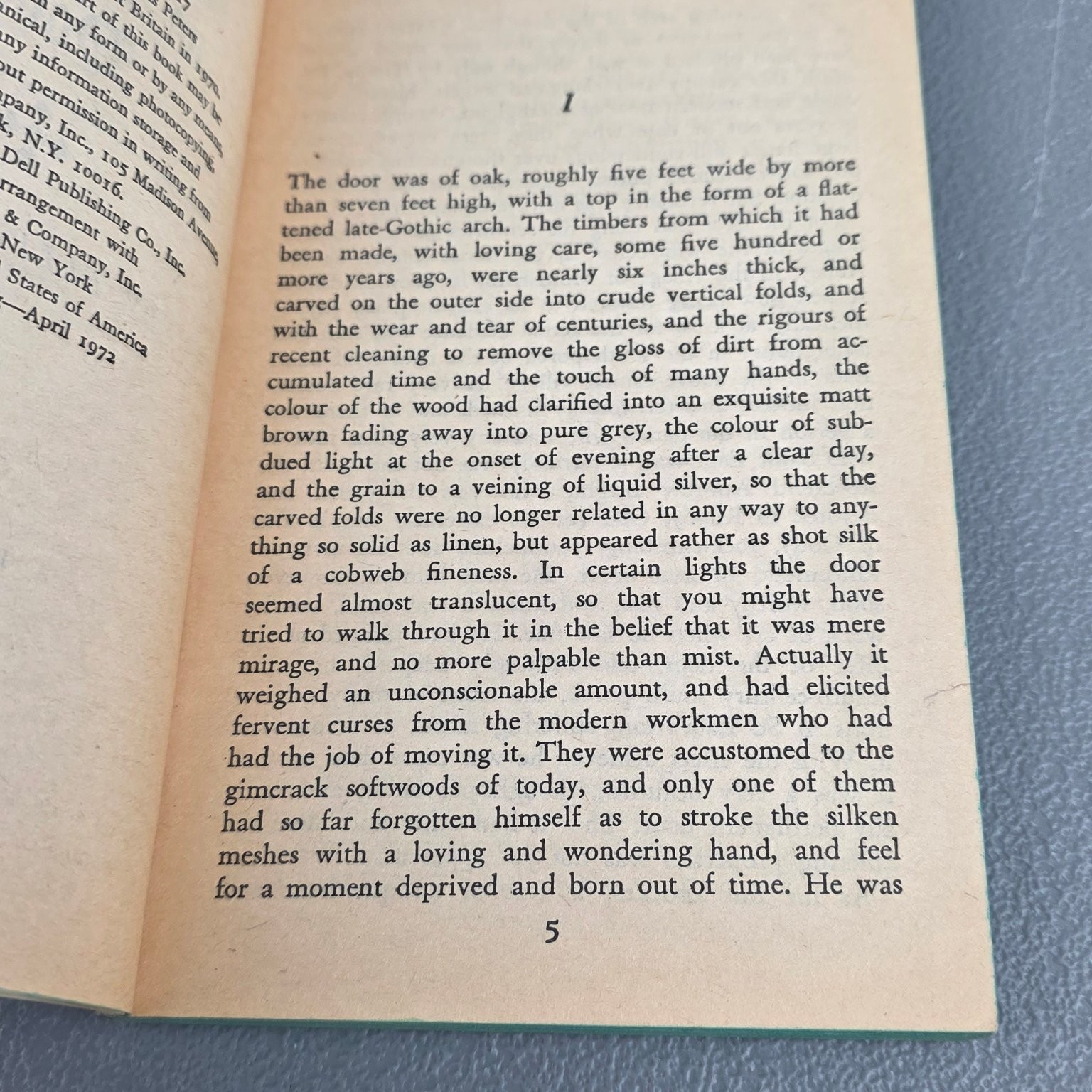 Knocker on Death’s Door Ellis Peters 1972 1st Dell Printing Gothic Mystery Dell