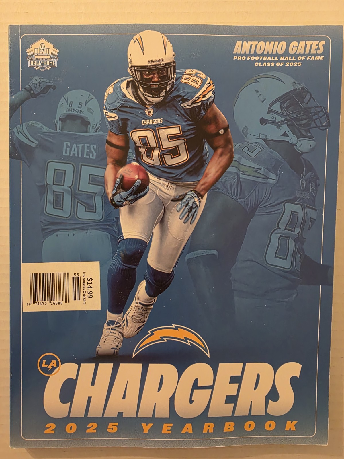 LA CHARGERS 2025 YEARBOOK ANTONIO GATES HALL OF FAME CLASS OF 2025 316 PGS