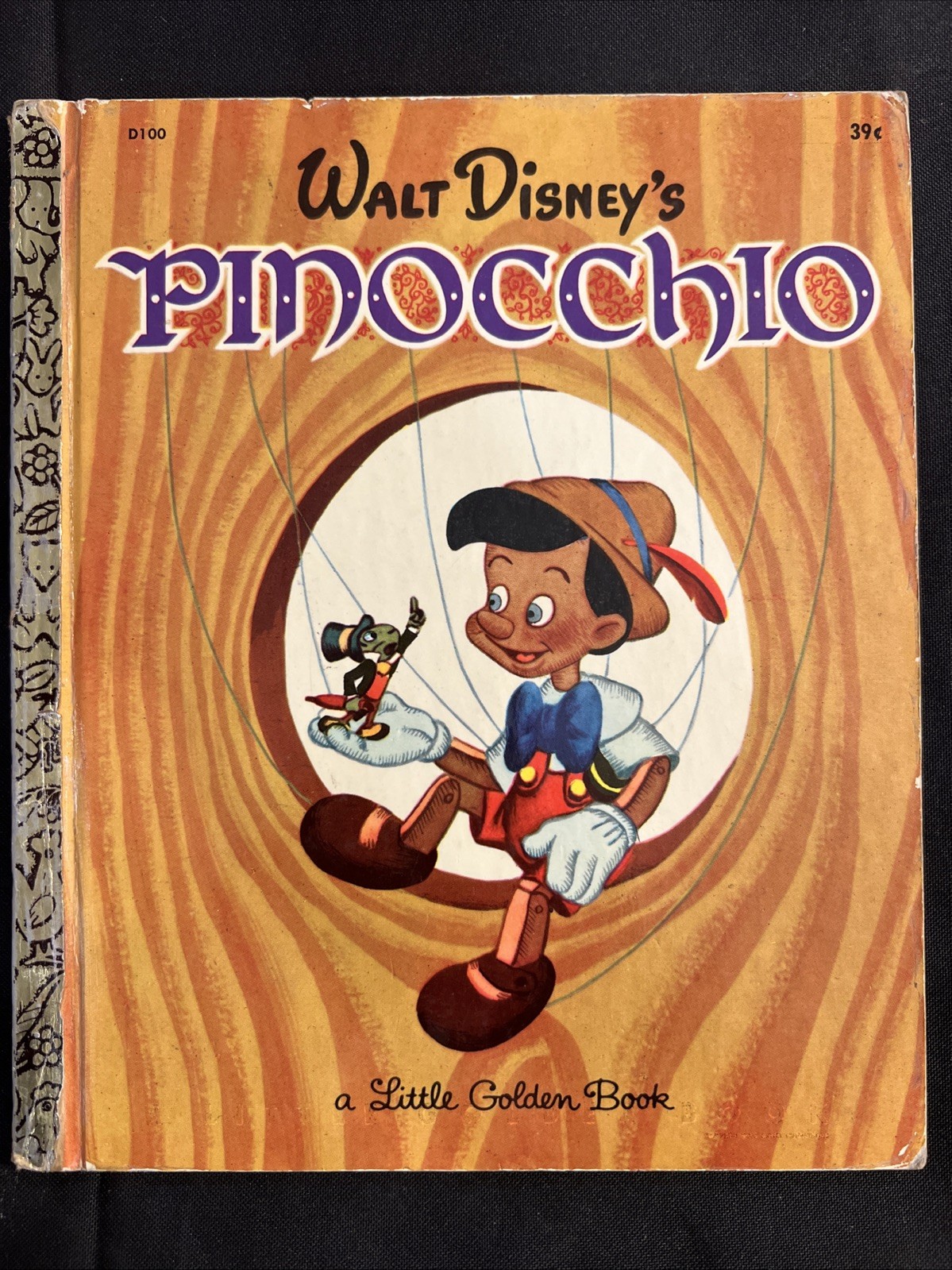 Vintage A Little Golden Book Disney’s Pinocchio 1969 .39 D100 #4384