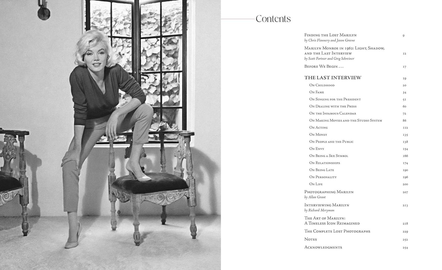 Marilyn: the Lost Photographs, the Last Interview