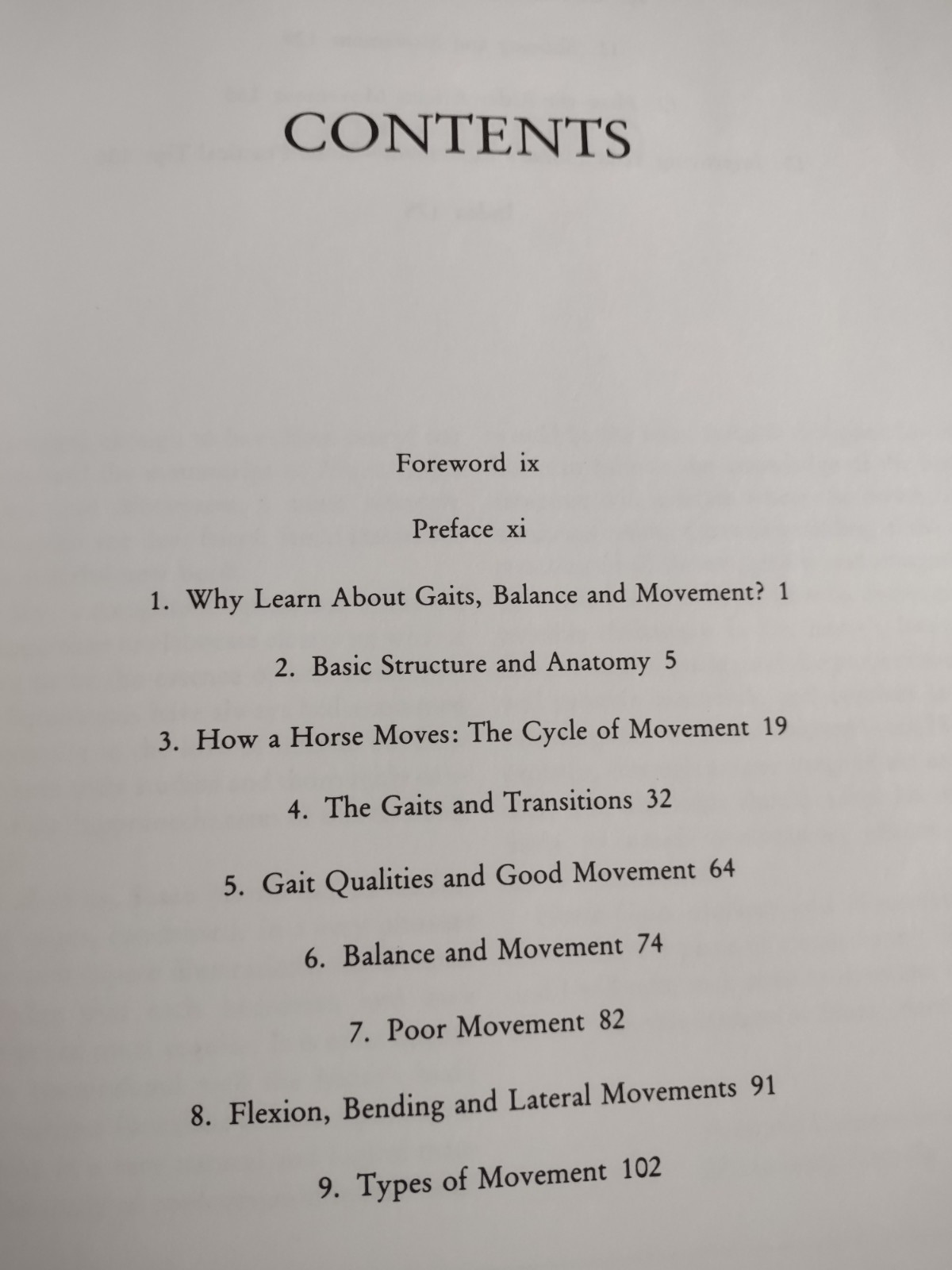 Horse Gaits, Balance and Movement Susan Harris 1993 Mechanics of Movement