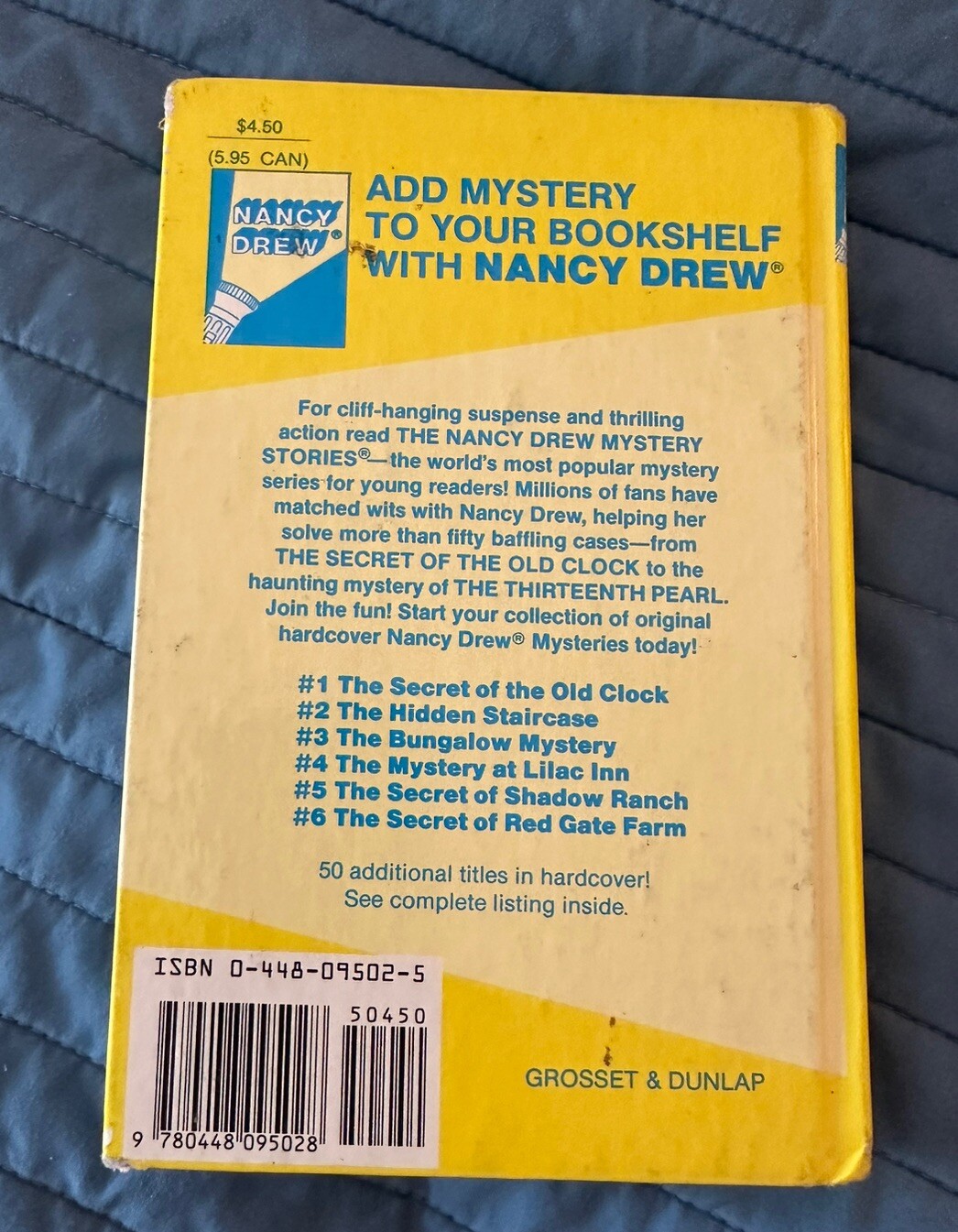 Nancy Drew # 2: The Hidden Staircase by Carolyn Keene Vintage Hardcover (1987)