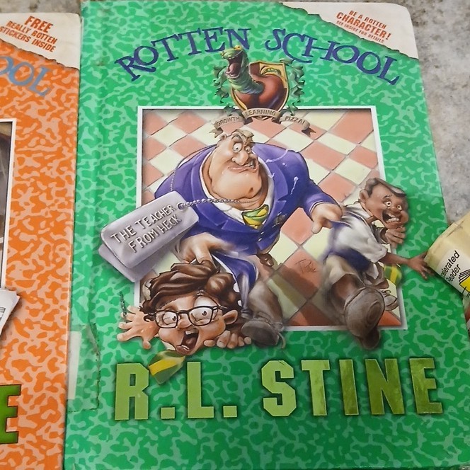 HarperCollins Hardcover Rotten School by R.L. Stine, Ages 9-12, Illustrated